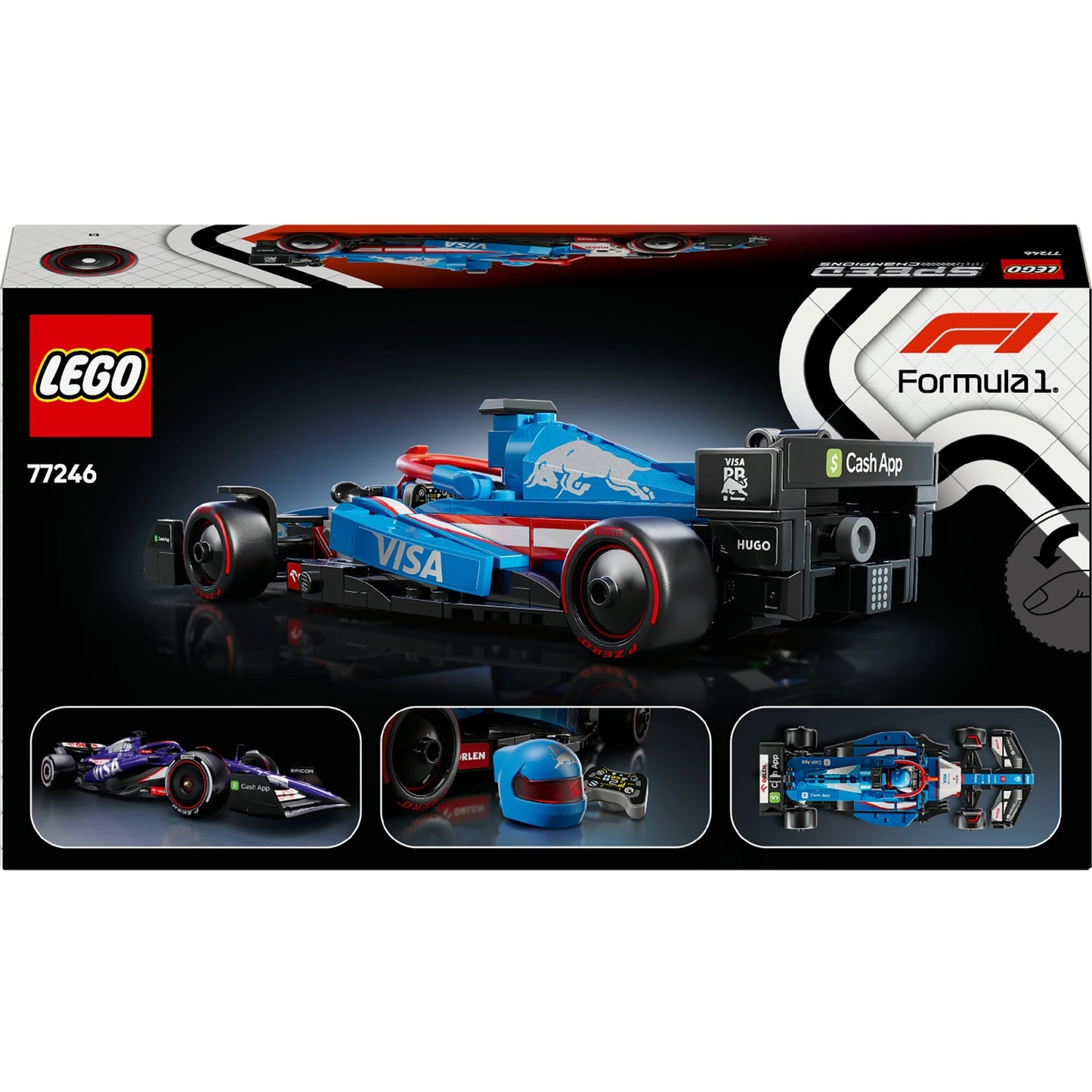 77246 Speed Champions Visa Cash App RB VCARB 01 F1 Rennauto, Konstruktionsspielzeug