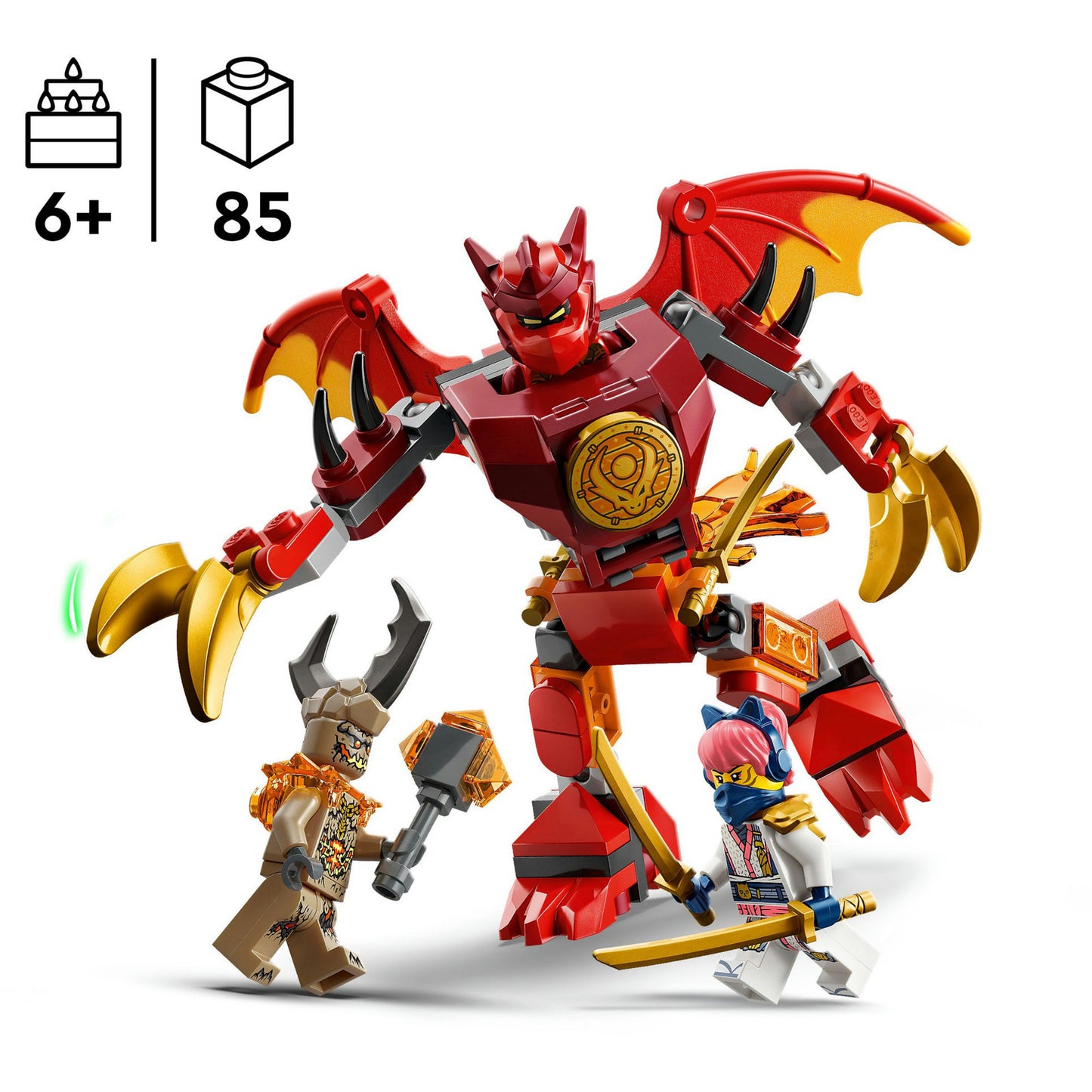 71851 Ninjago Kais Drachen-Mech Battle Set, Konstruktionsspielzeug
