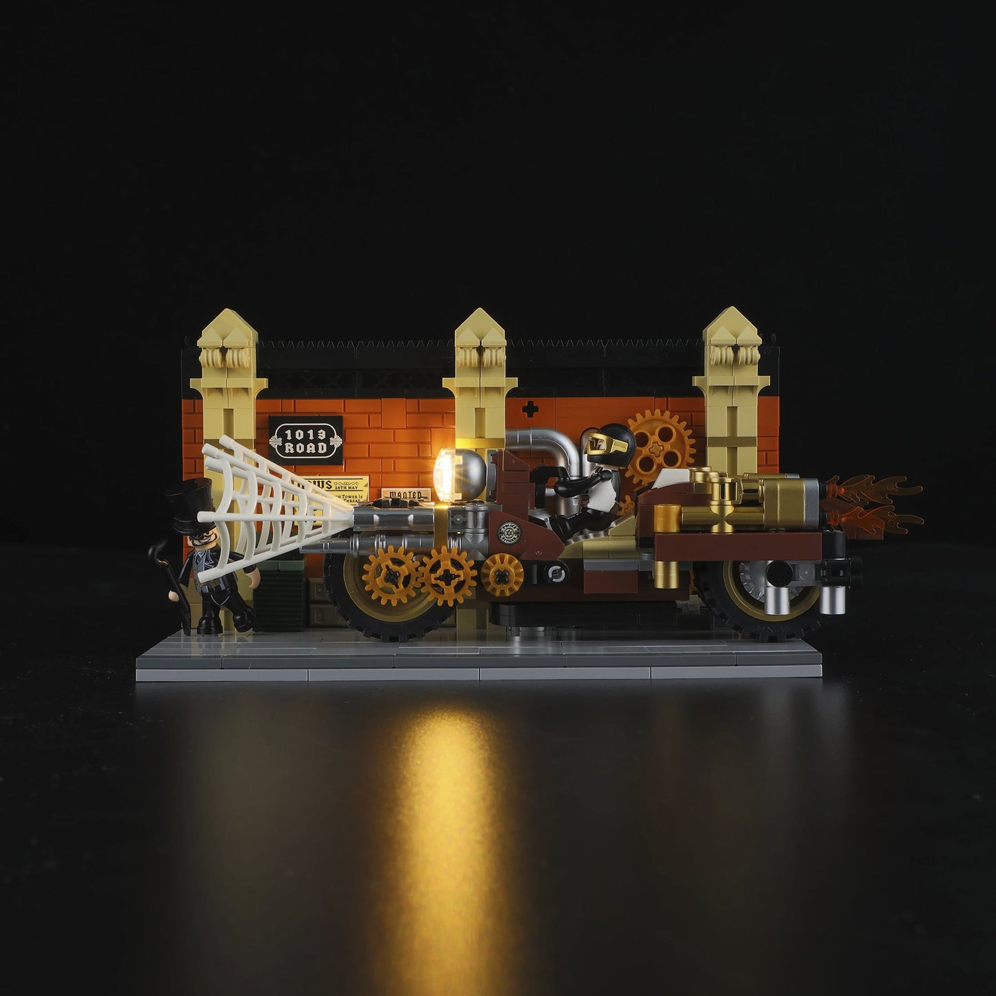 Steampunk-Motorradverfolgung, Konstruktionsspielzeug