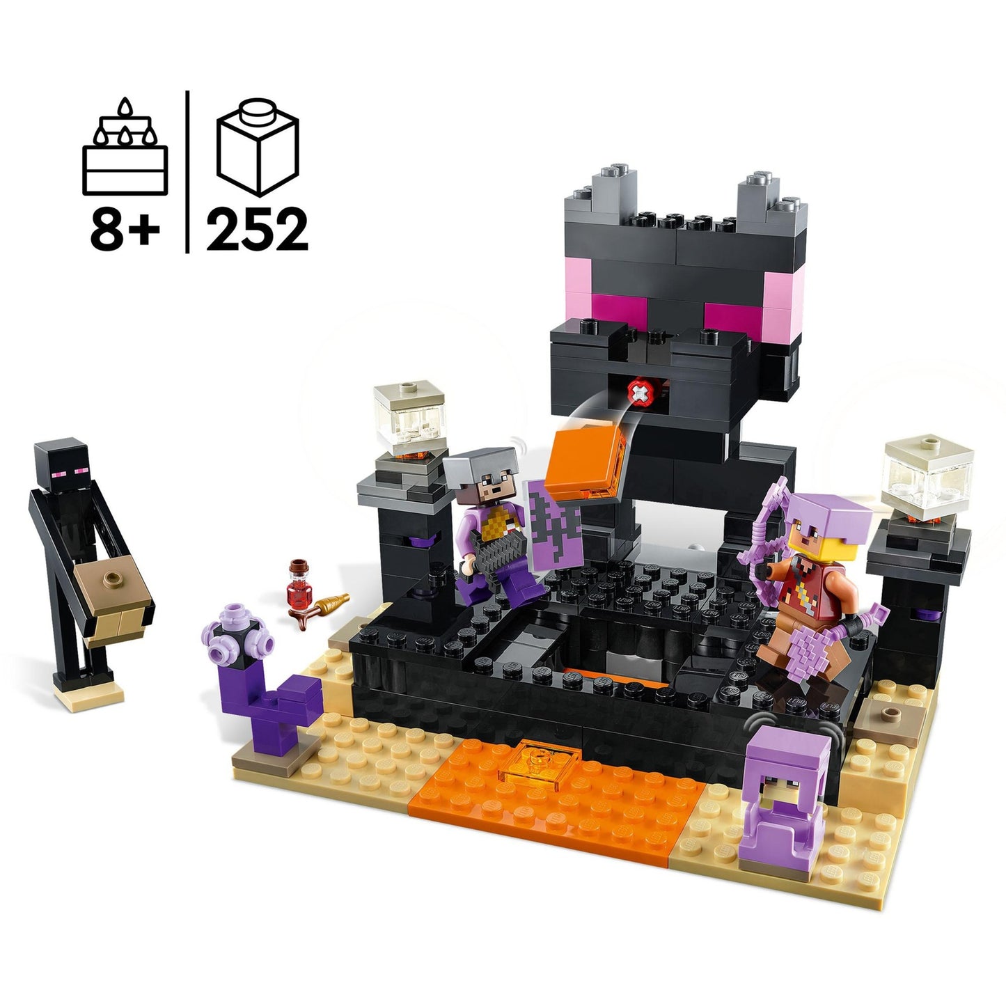 LEGO 21242 Minecraft Die End-Arena, Konstruktionsspielzeug