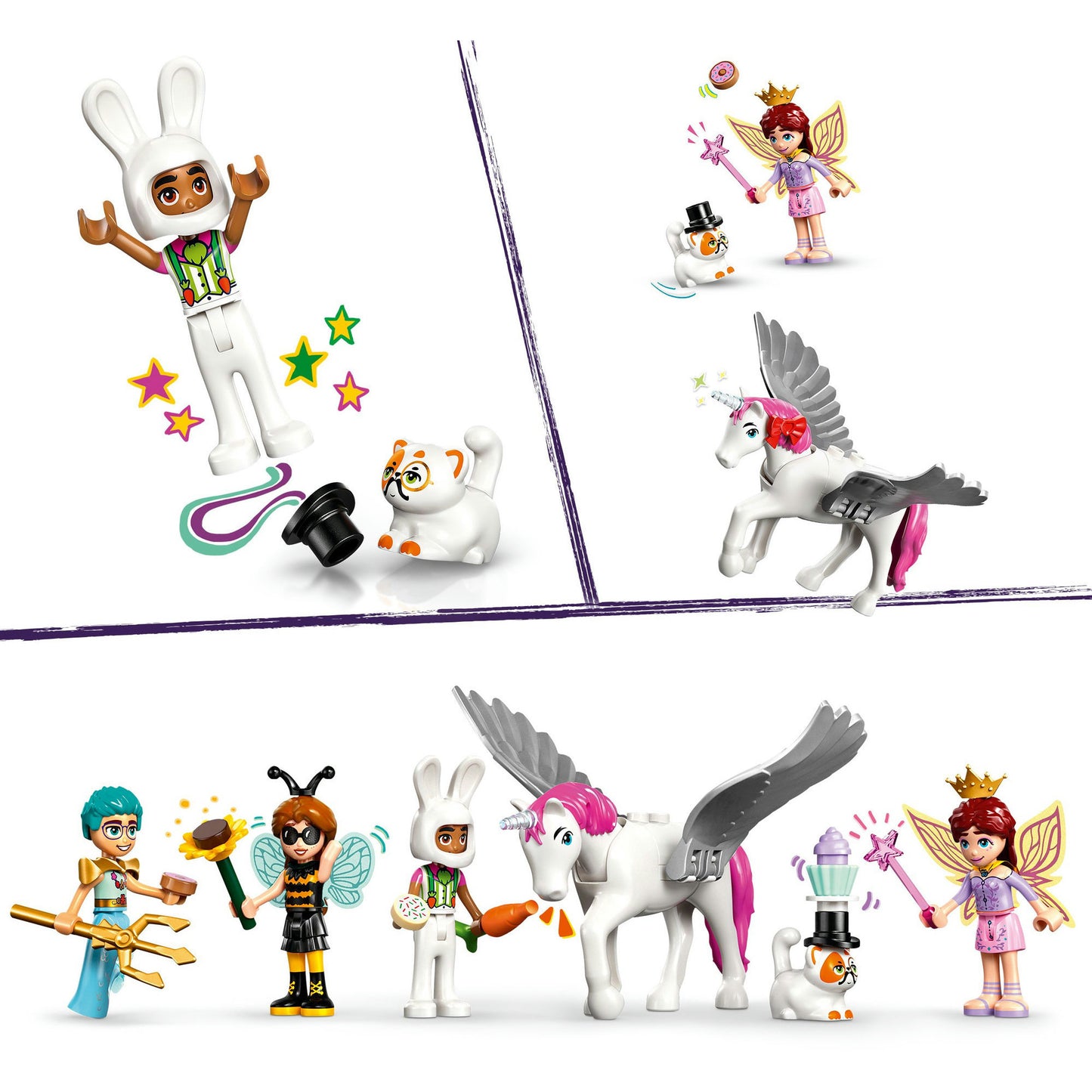 42661 Friends Kostümparty mit Einhorn und Fee, Konstruktionsspielzeug