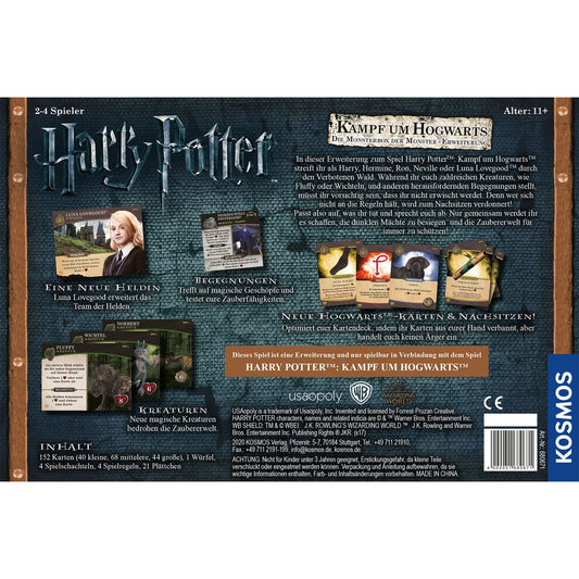 KOSMOS Harry Potter - Der Kampf um Hogwarts - Die Monsterbox der Monster, Kartenspiel