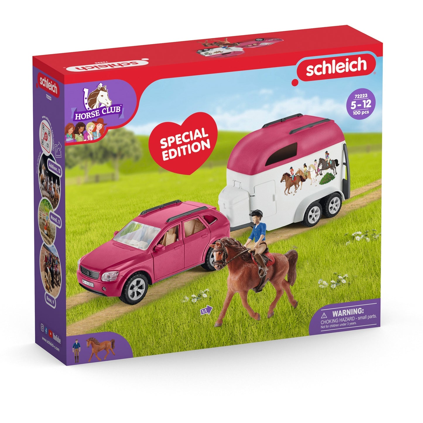 Schleich Horse Club SUV mit Anhänger, Spielfahrzeug