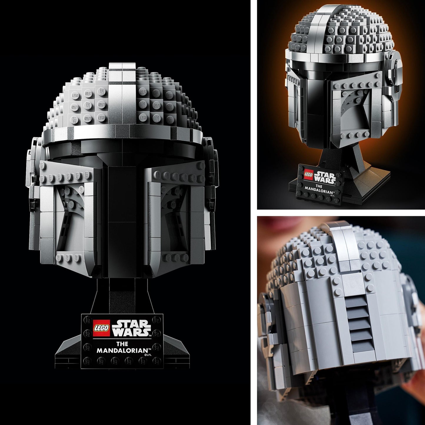 LEGO 75328 Star Wars Mandalorianer Helm, Konstruktionsspielzeug