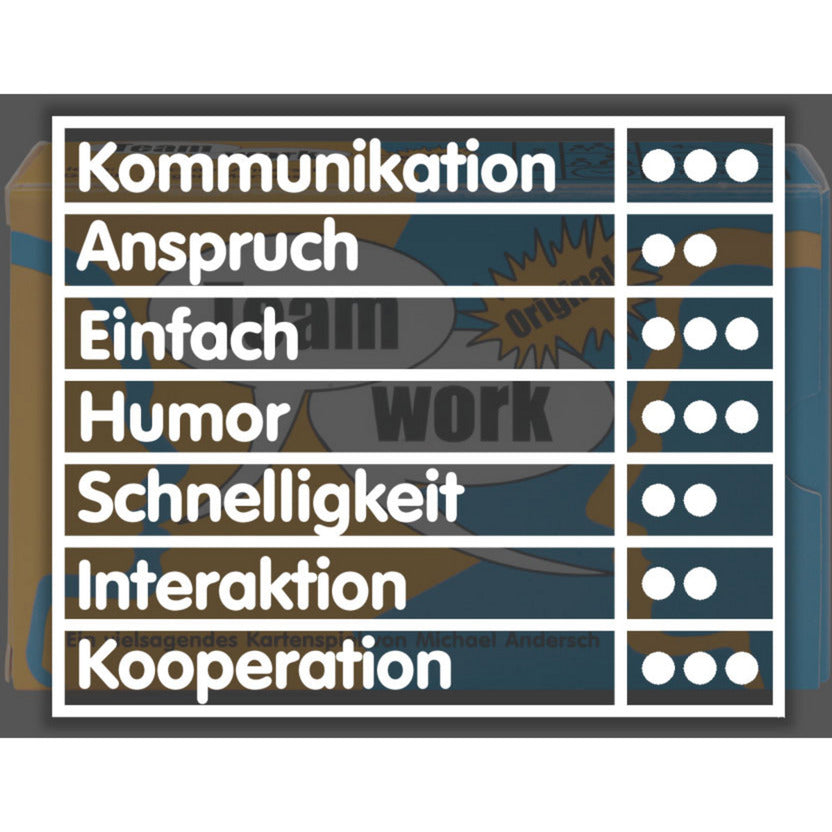Teamwork - Das Original, Denkspiel