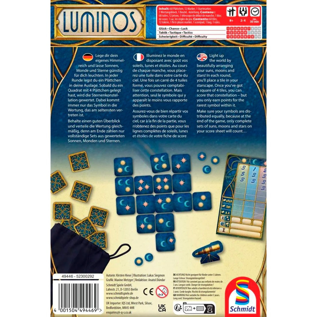 Schmidt Spiele Luminos, Gesellschaftsspiel