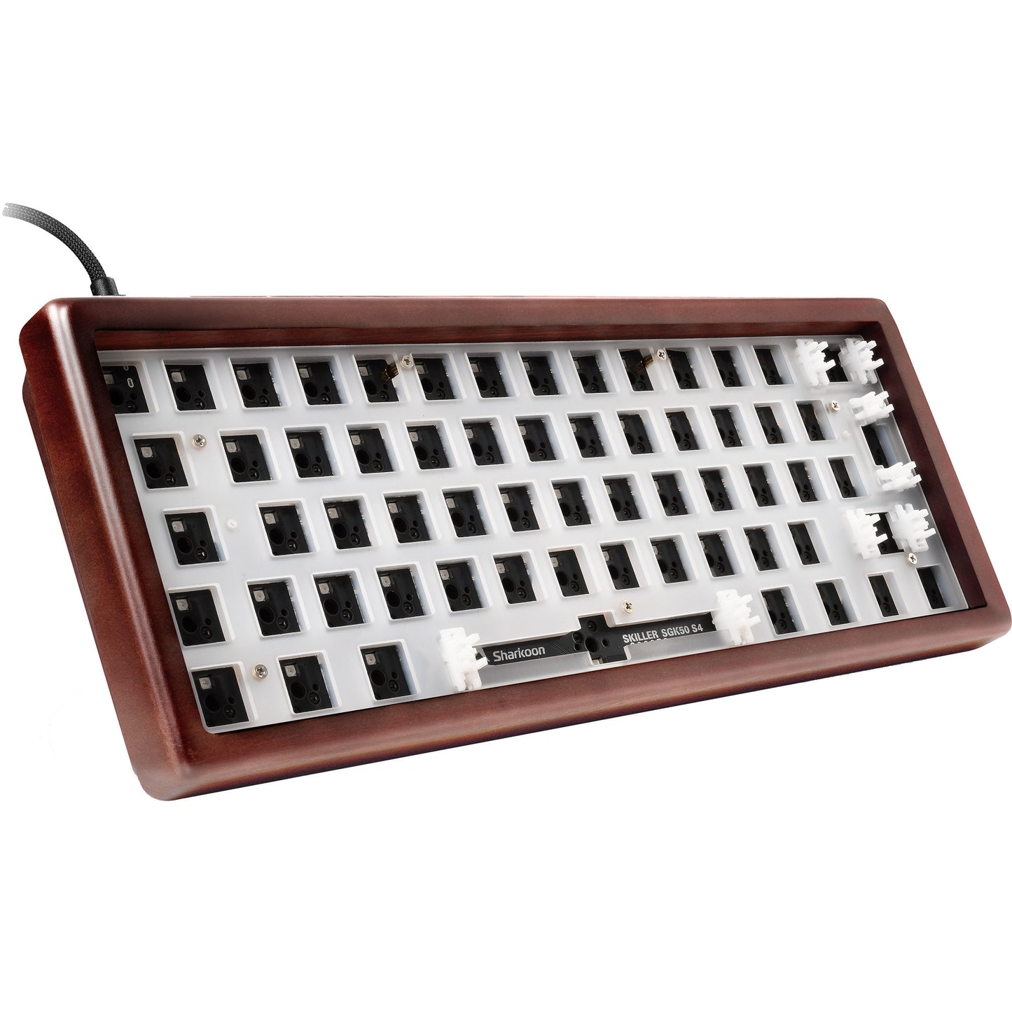 SKILLER SGK50 S4 Gen2 Wood Barebone, Gaming-Tastatur