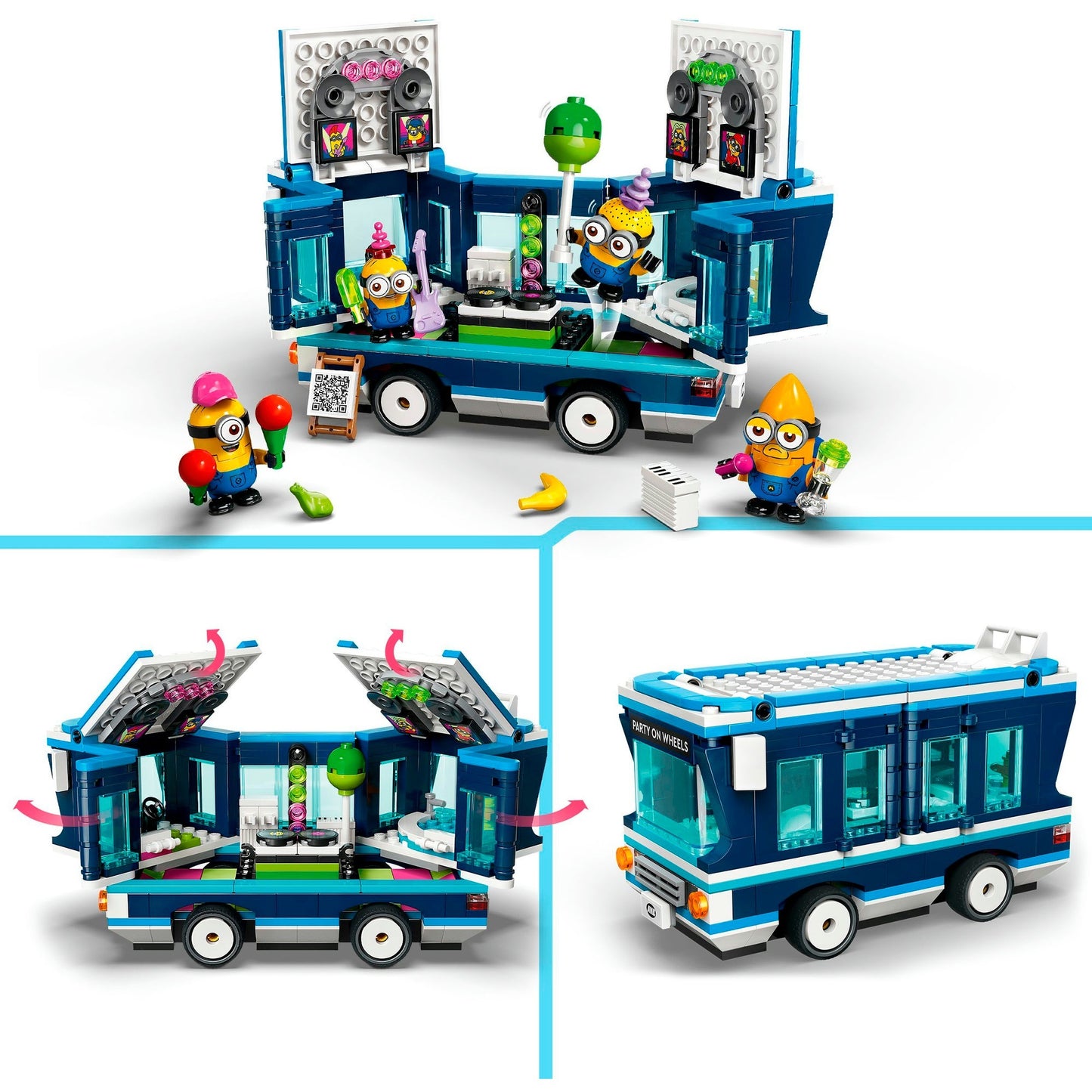 LEGO 75581 Minions und der Party Bus, Konstruktionsspielzeug