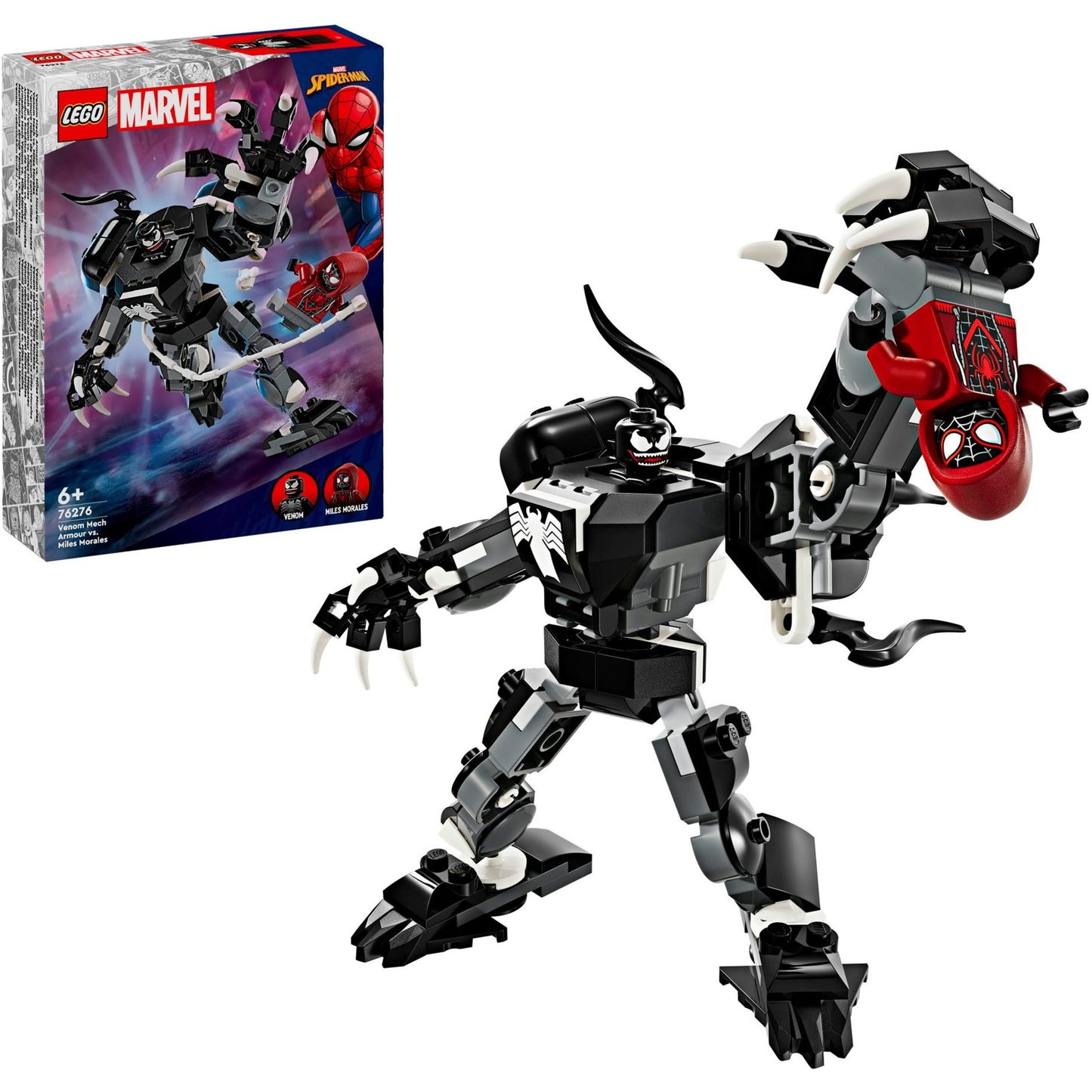 LEGO 76276 Marvel Super Heroes Venom Mech vs. Miles Morales, Konstruktionsspielzeug