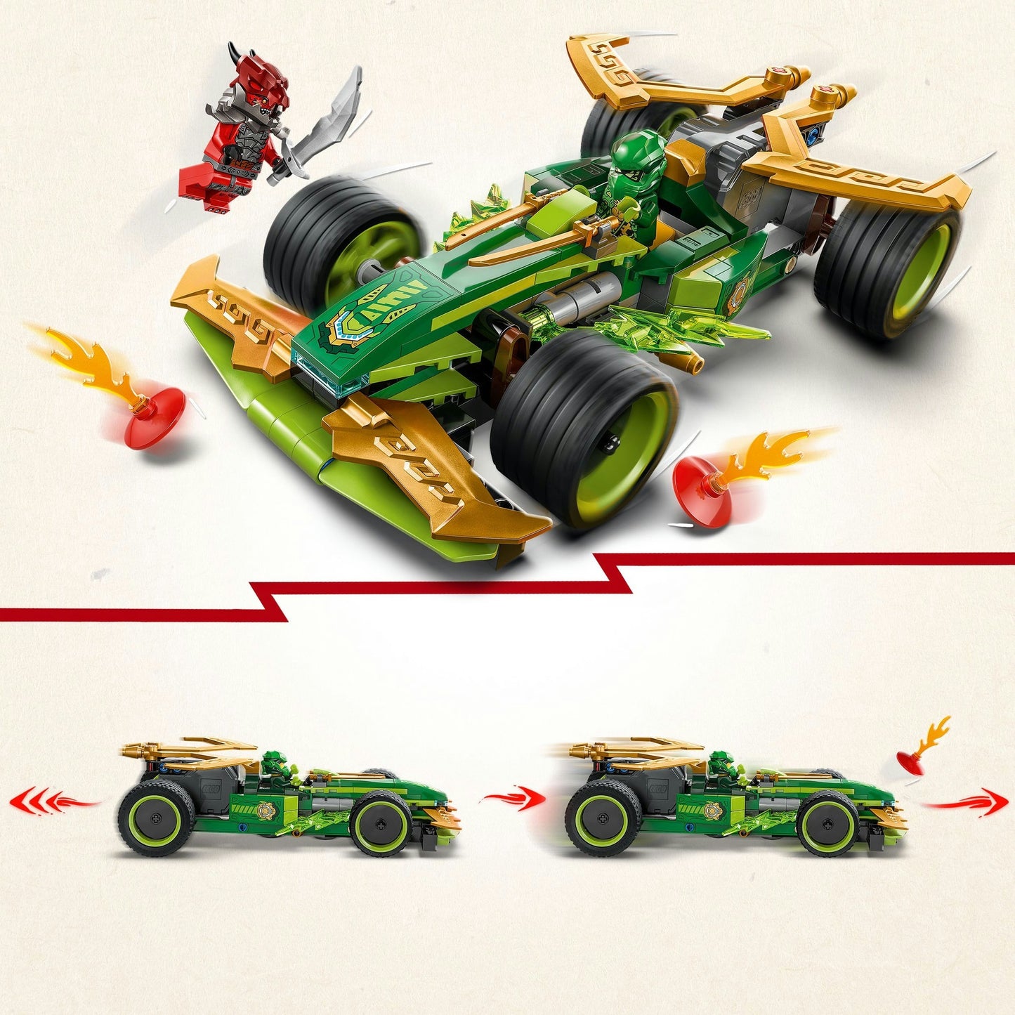 71828 Ninjago Lloyds Actionflitzer, Konstruktionsspielzeug