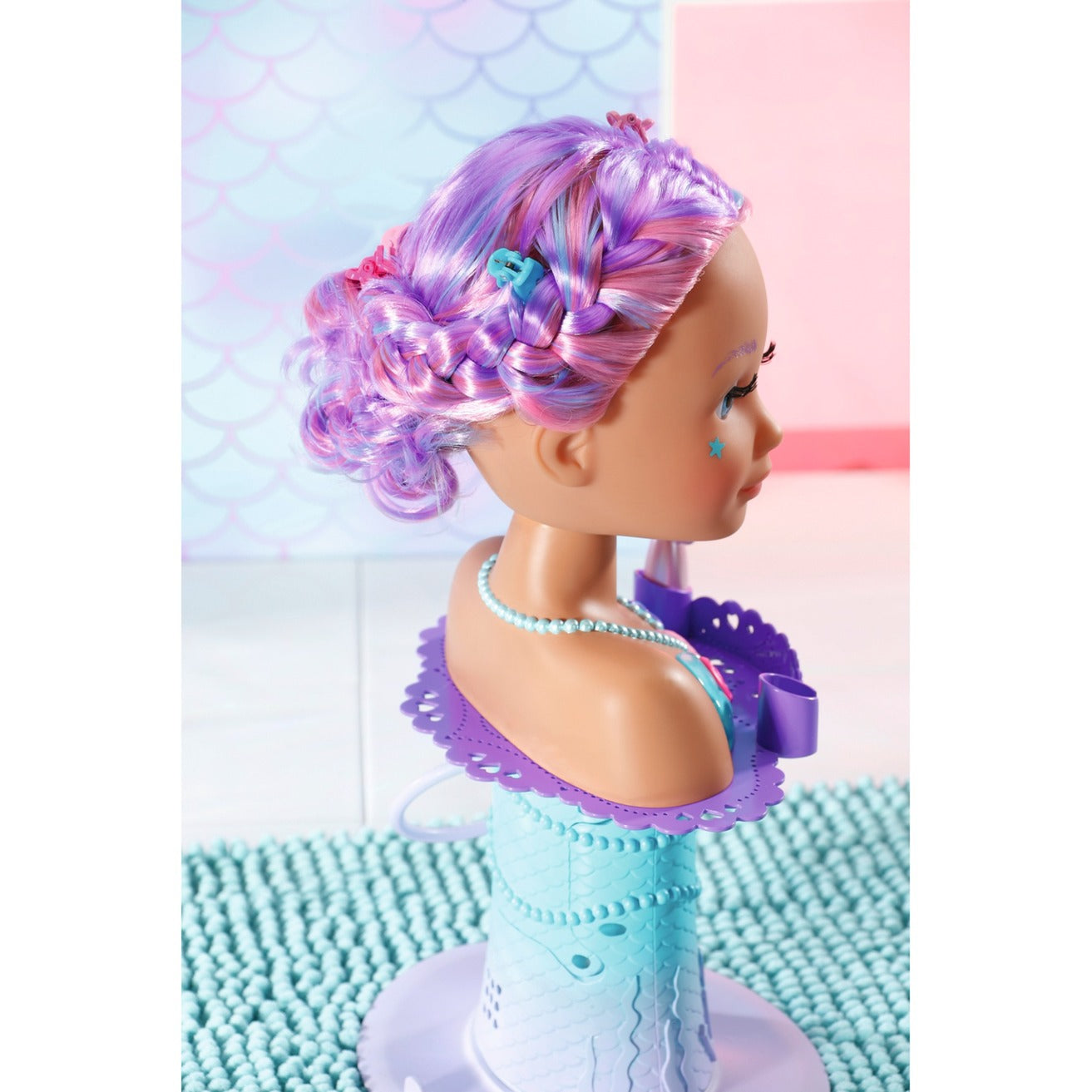 ZAPF Creation BABY born® Sister Styling Head Meerjungfrau, Schmink- und Frisierkopf