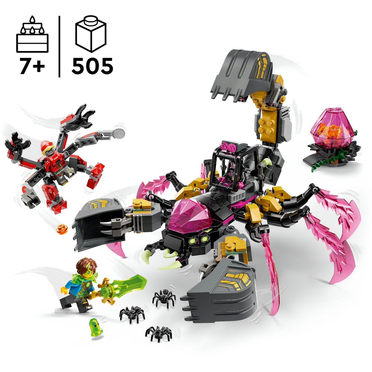 71513 DREAMZzz Albtraum-Skorpionbagger, Konstruktionsspielzeug