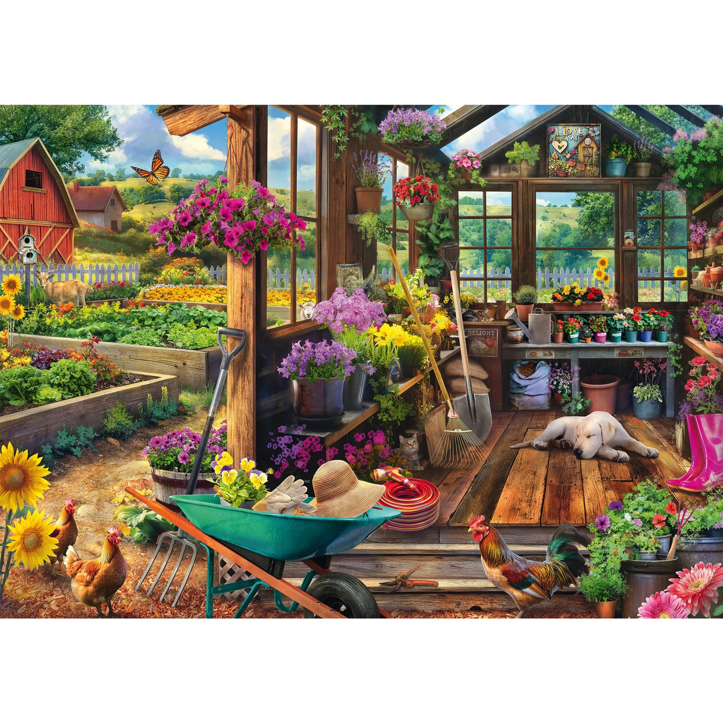Jeff Haynie: Gartenhaus, Puzzle