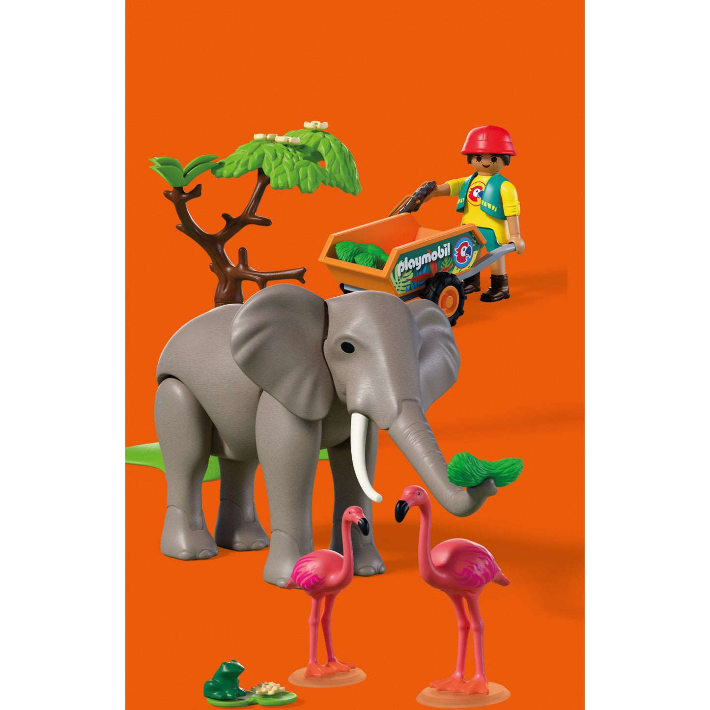 72068 Elefant mit Tierpfleger, Konstruktionsspielzeug