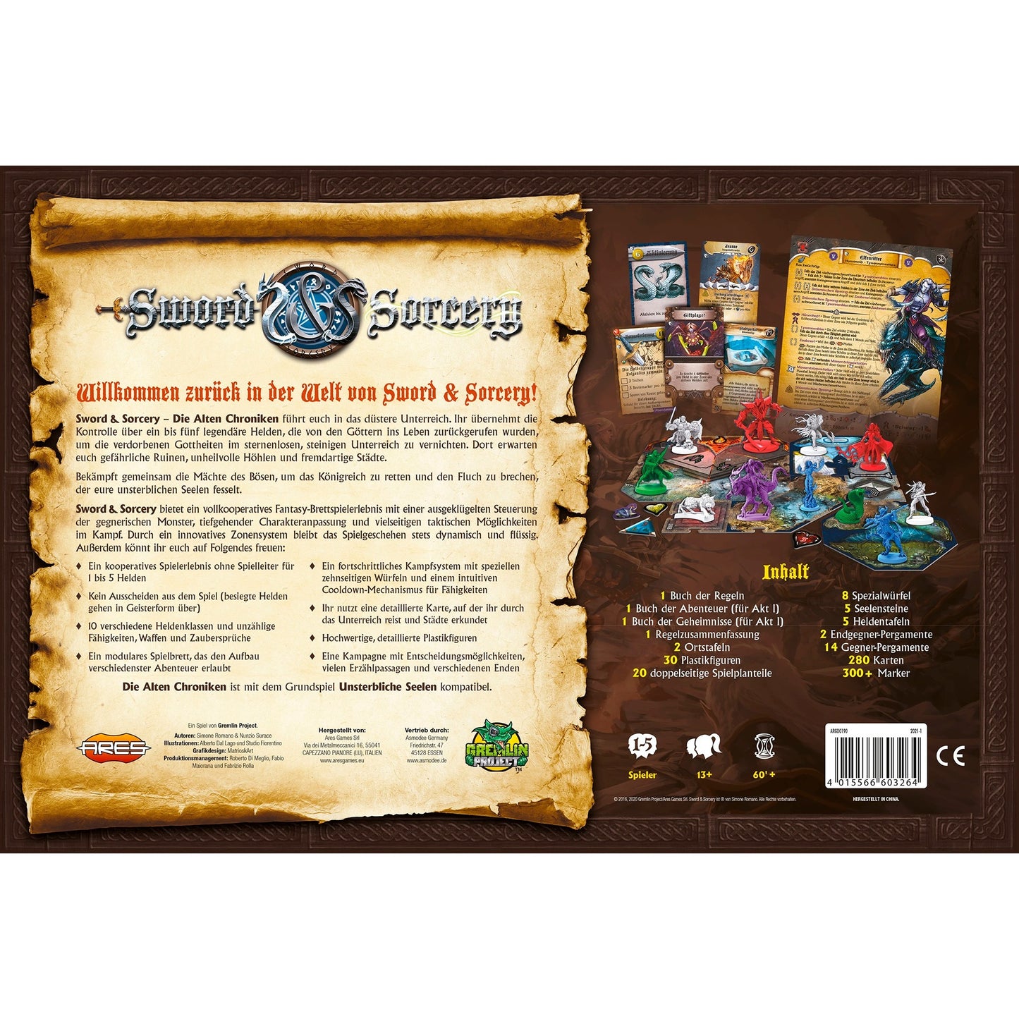 Asmodee Sword & Sorcery: Die Alten Chroniken, Brettspiel