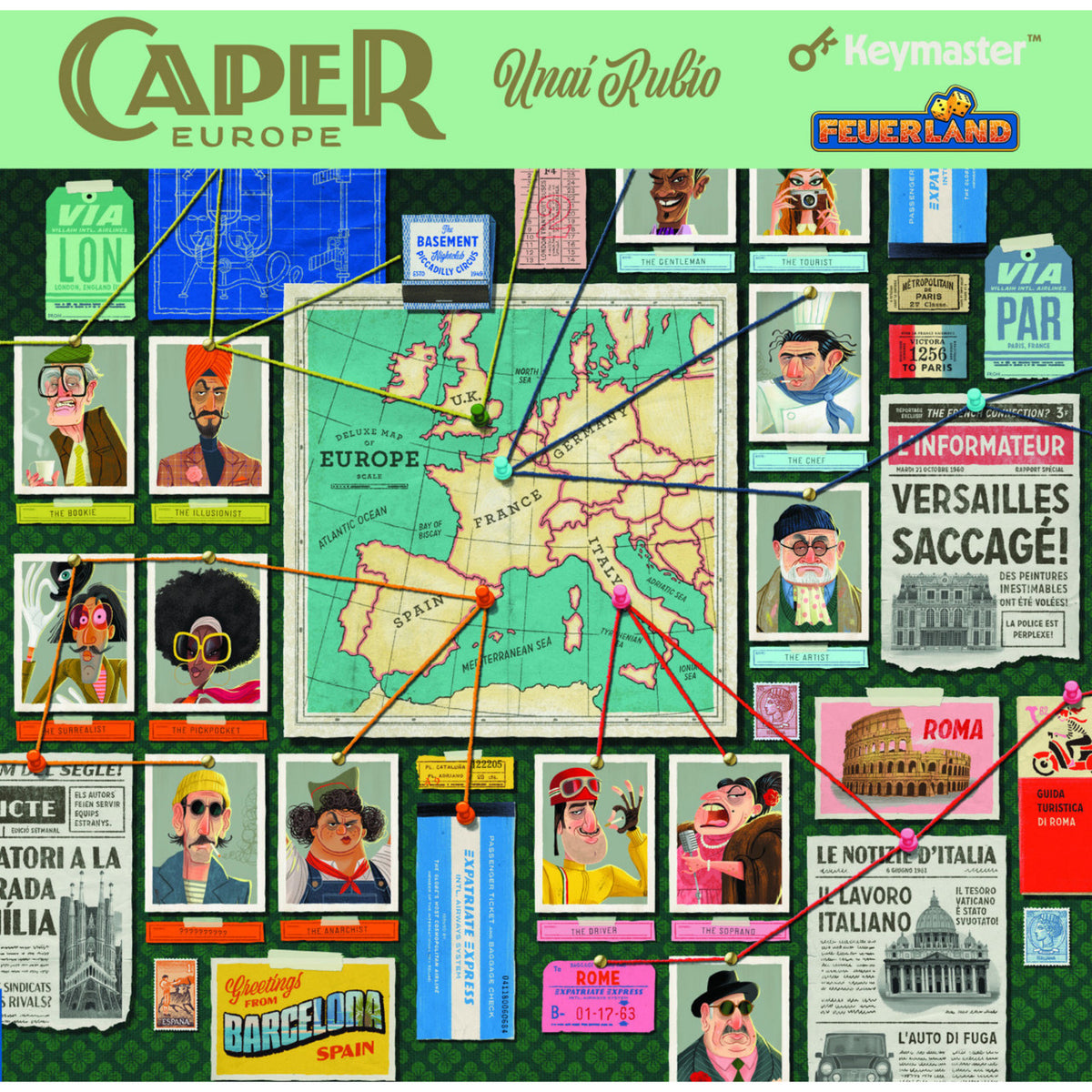 Caper Europe, Brettspiel