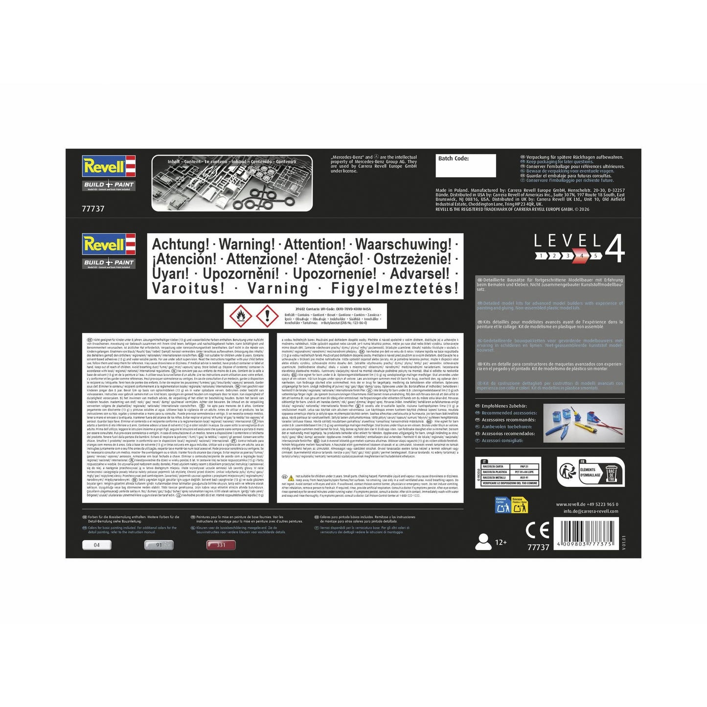 Starter Kit Mercedes-Benz SSKL, Modellfahrzeug
