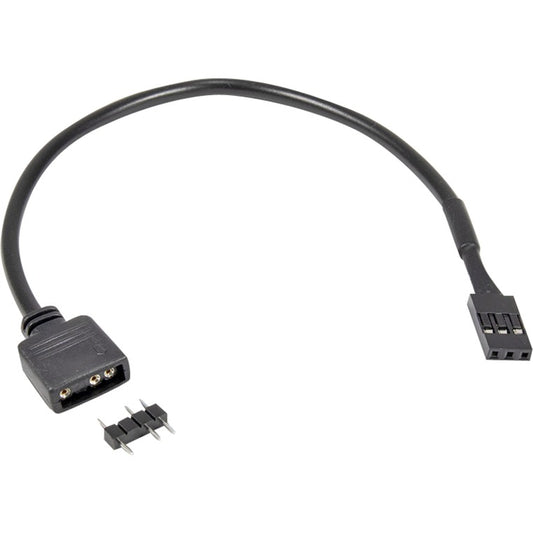 Inter-Tech Adapterkabel 3Pin auf VDG (schwarz, 20cm)