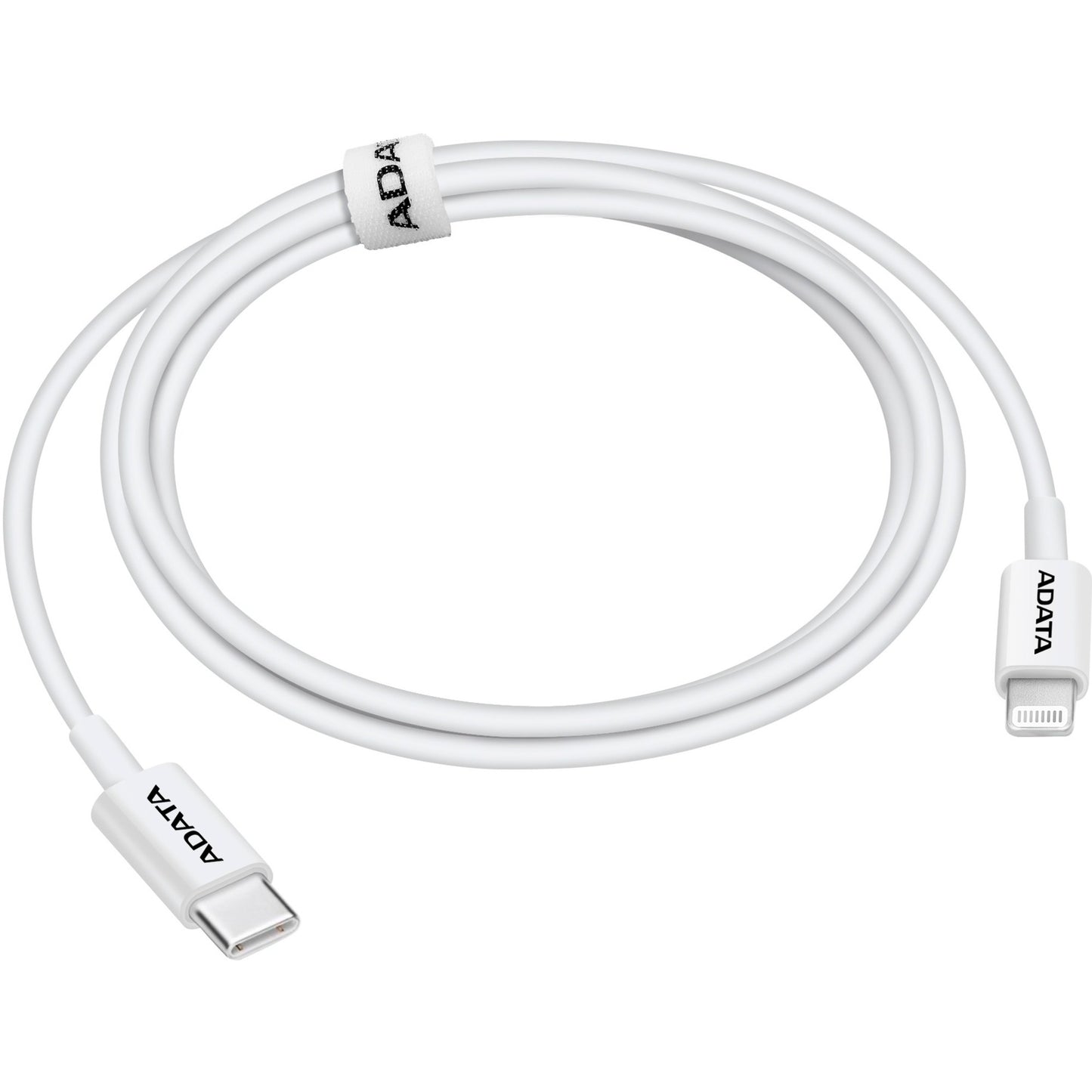 ADATA USB 2.0 Ladekabel, USB-C Stecker > Lightning Stecker (weiss, 1 Meter, PD)