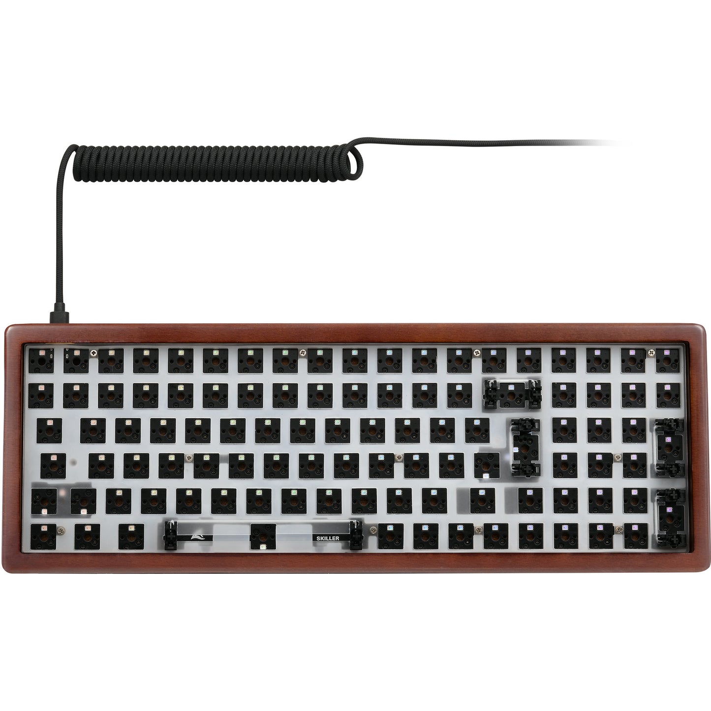 SKILLER SGK50 S2 Wood Barebone, Gaming-Tastatur