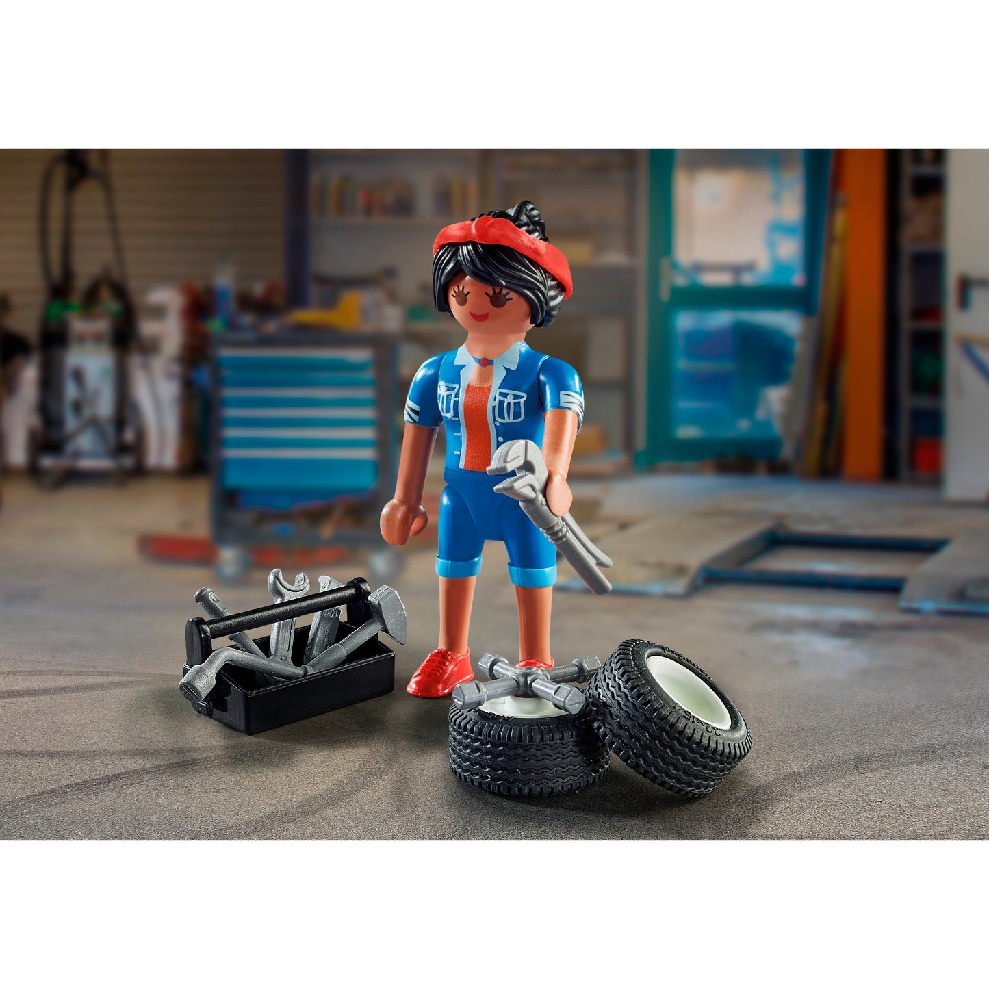 PLAYMOBIL 71164 specialPLUS Mechanikerin, Konstruktionsspielzeug