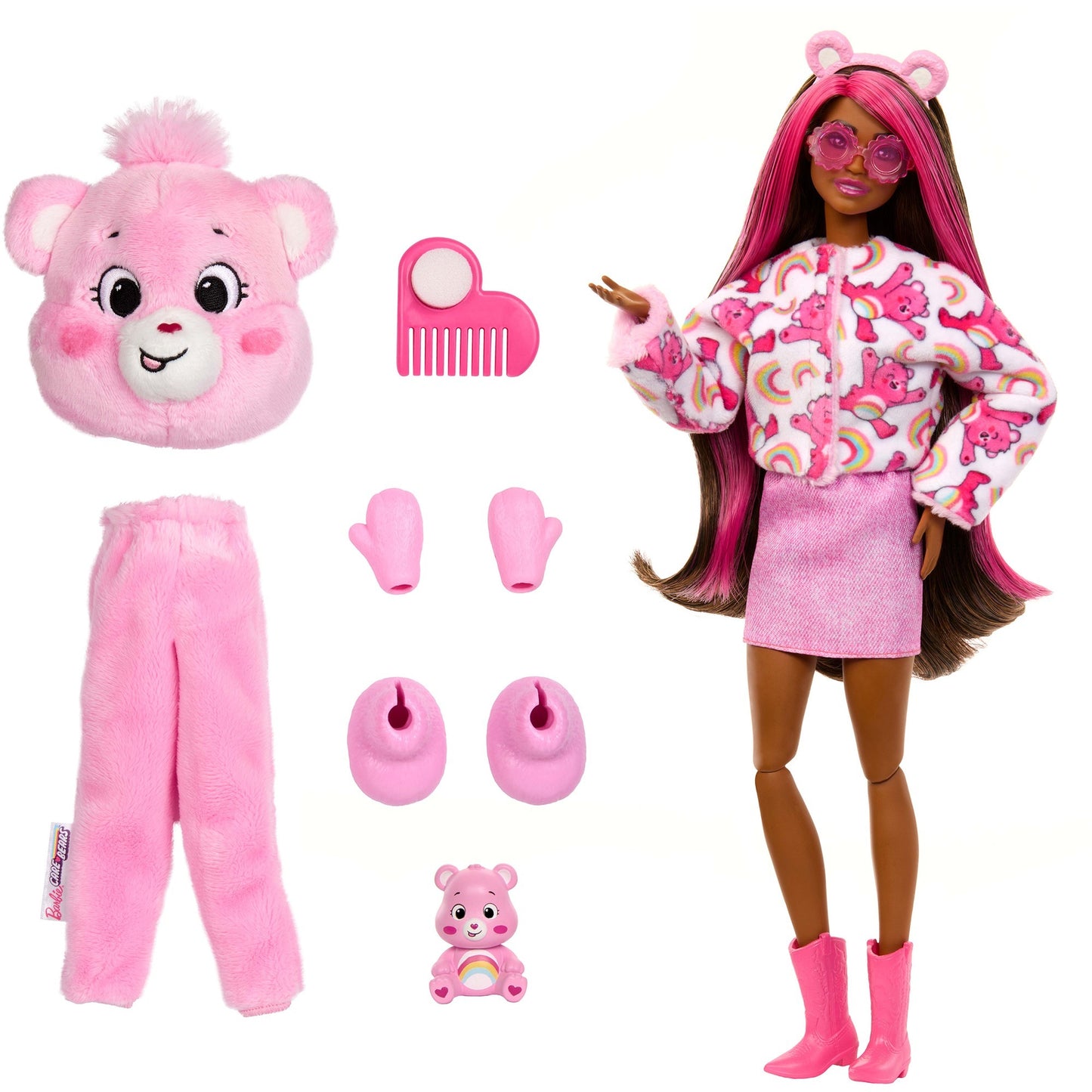 Barbie Cutie Reveal Care Bears Series - Hurrabärchi, Spielfigur