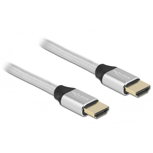 DeLOCK Ultra High Speed HDMI-Kabel 48 Gbps 8K 60Hz (silber, 3 Meter)