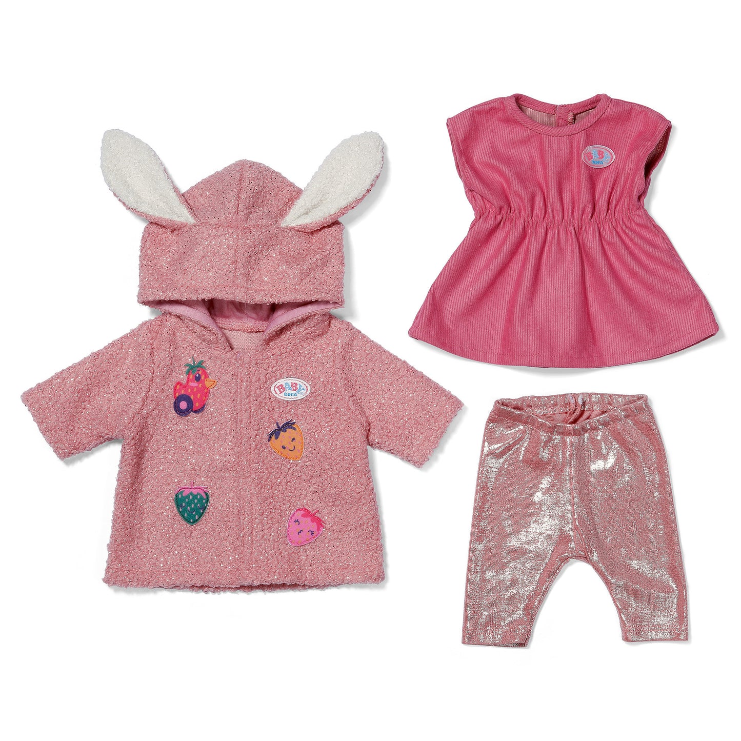 BABY born Mantel Set mit Kleid 43cm, Puppenzubehör