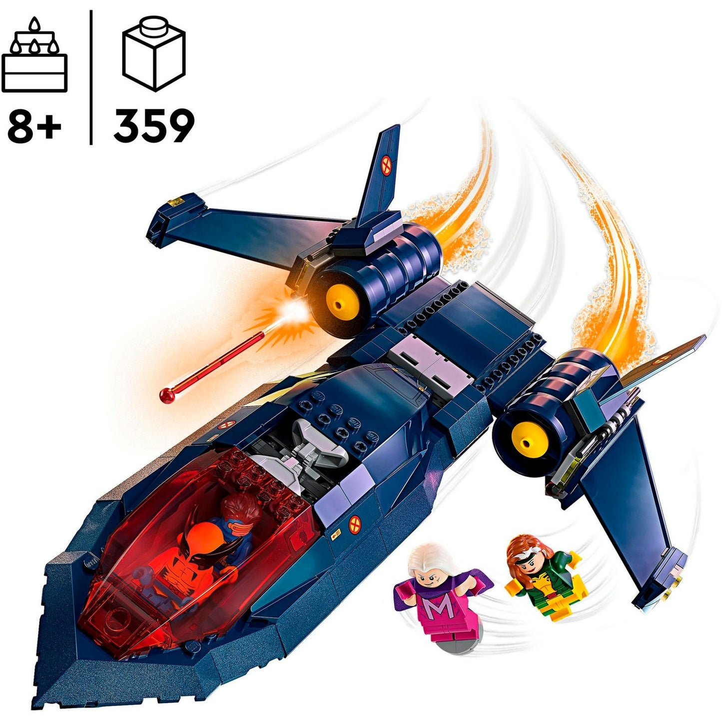 LEGO 76281 Marvel Super Heroes X-Jet der X-Men, Konstruktionsspielzeug