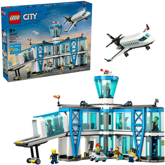 60502 City Flughafen mit Flugzeug, Konstruktionsspielzeug