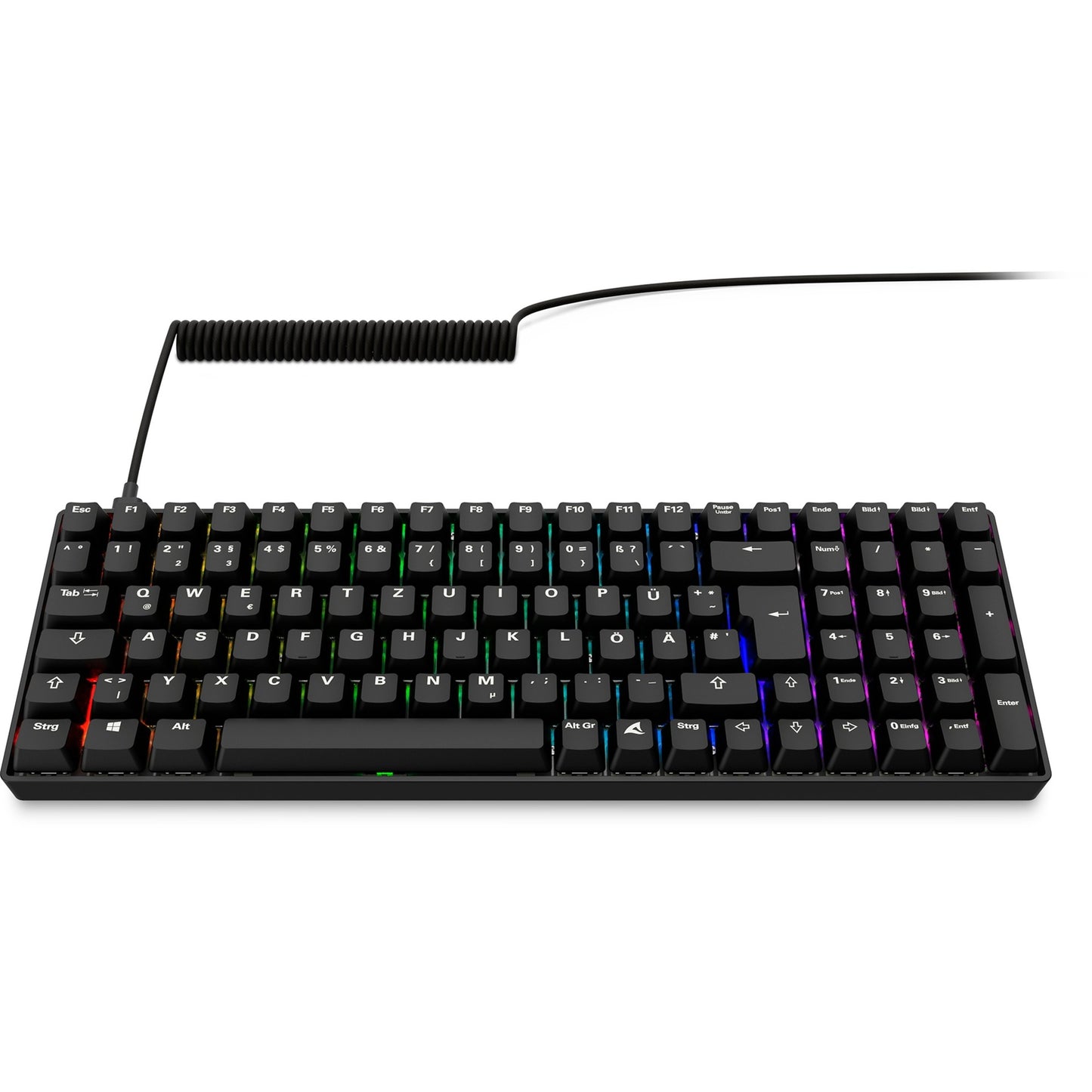 Sharkoon SKILLER SGK50 S2 PBT (schwarz, DE-Layout, Gateron G Pro 3.0 Yellow)