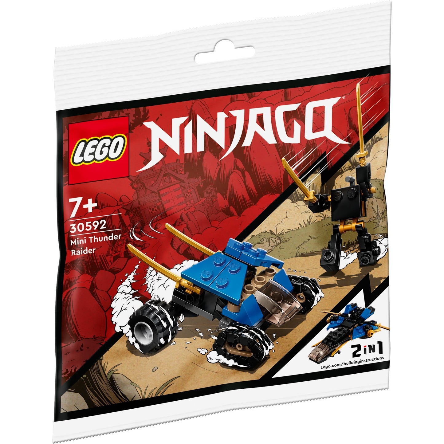 LEGO 30592 Ninjago Mini-Donnerjäger, Konstruktionsspielzeug