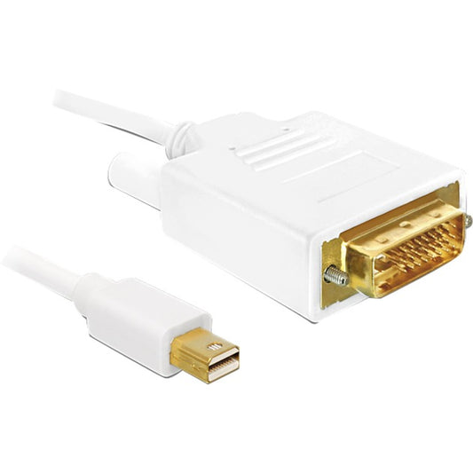 DeLOCK Adapterkabel Mini DisplayPort > DVI 24+1 (weiss, 2 Meter)