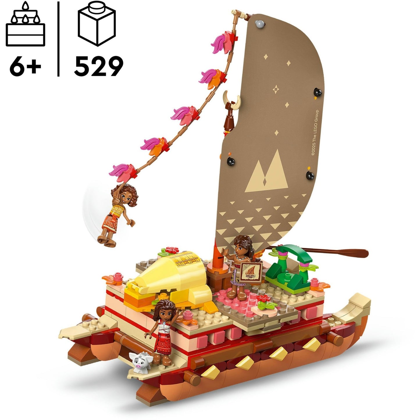 43270 Disney Princess Vaianas Abenteuerfloss, Konstruktionsspielzeug