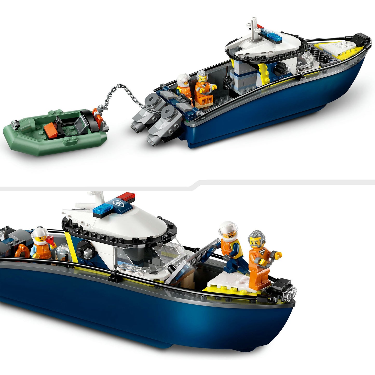 60456 City Verfolgungsjagd im Polizeiboot, Konstruktionsspielzeug