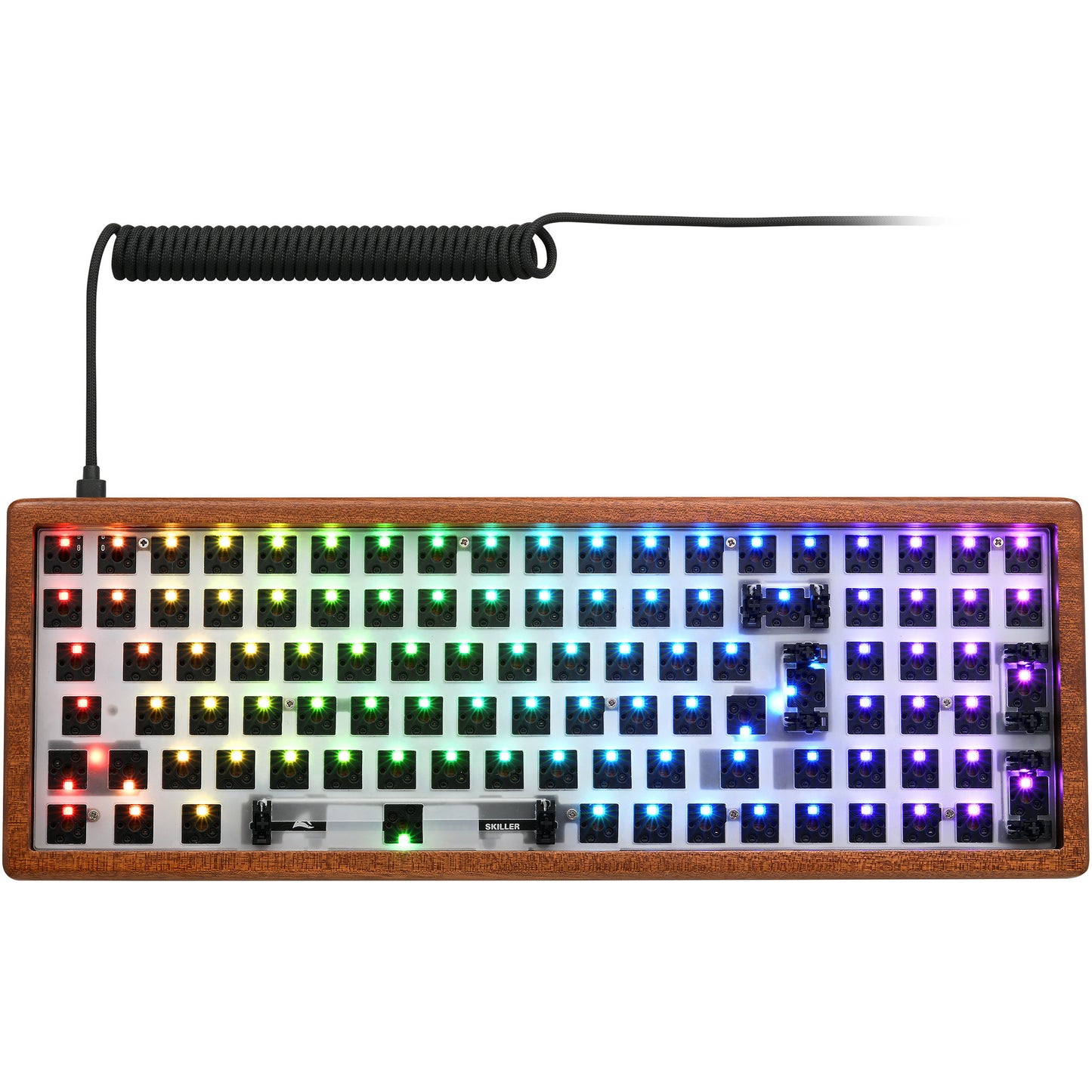 SKILLER SGK50 S2 Wood Barebone, Gaming-Tastatur