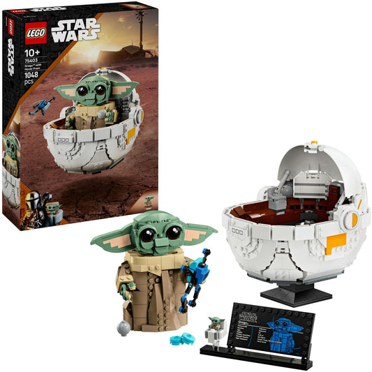 75403 Star Wars Grogu in seiner Repulsorwiege, Konstruktionsspielzeug