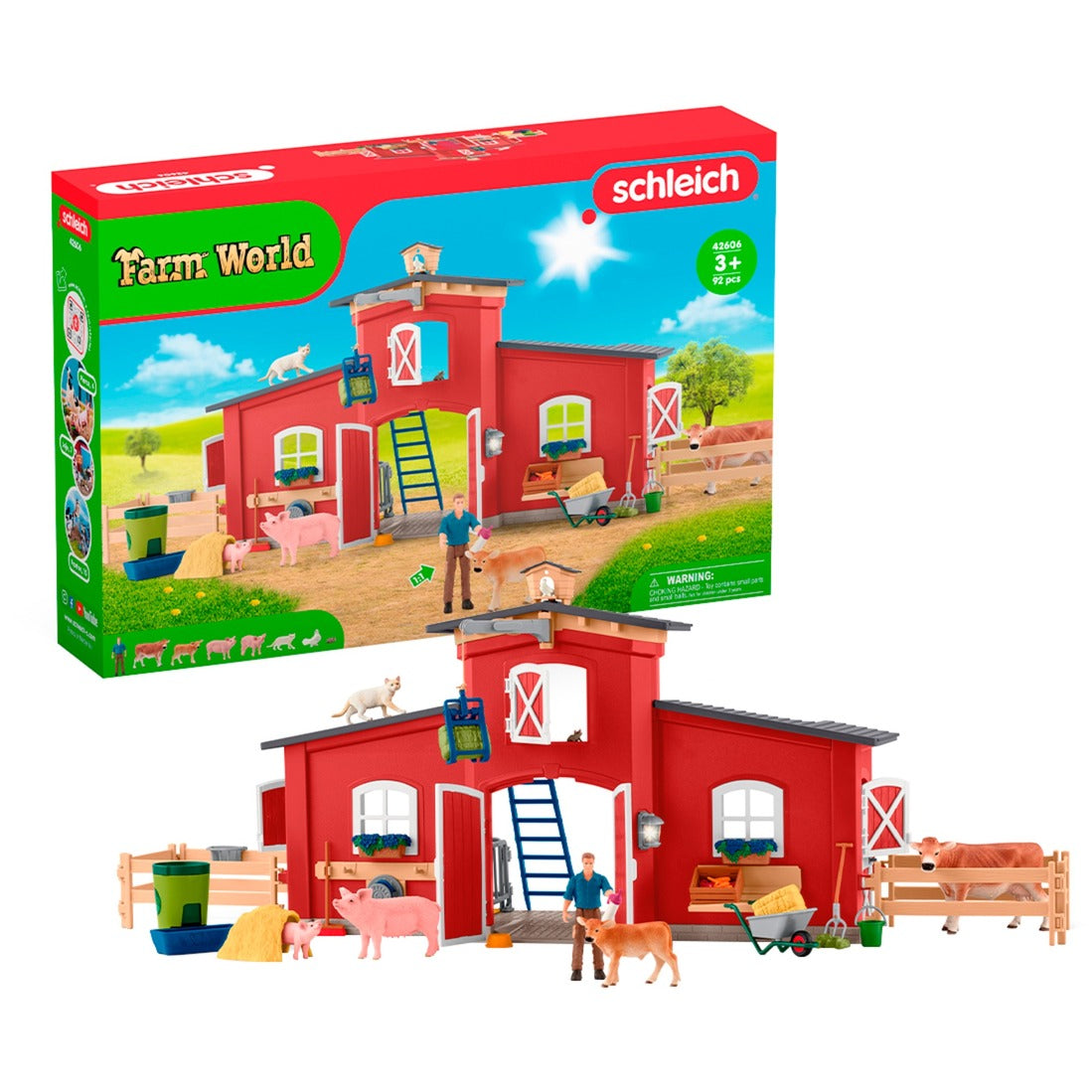 Schleich Farm World Grosse Farm mit Tieren & Zubehör