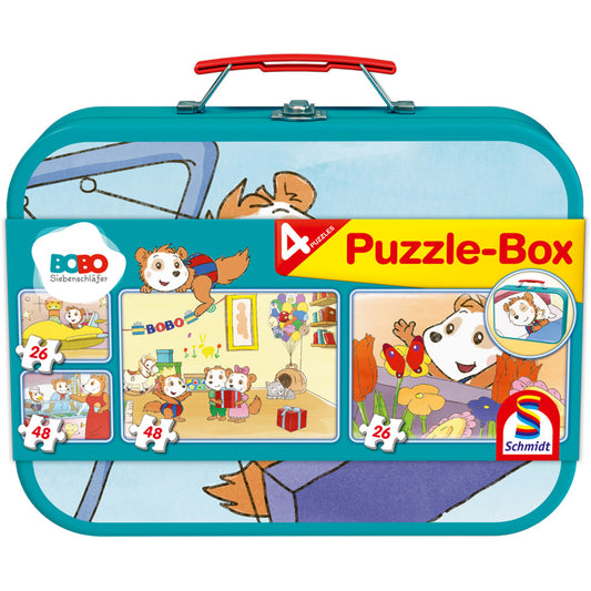 Bobo Siebenschläfer Puzzle-Box im Metallkoffer
