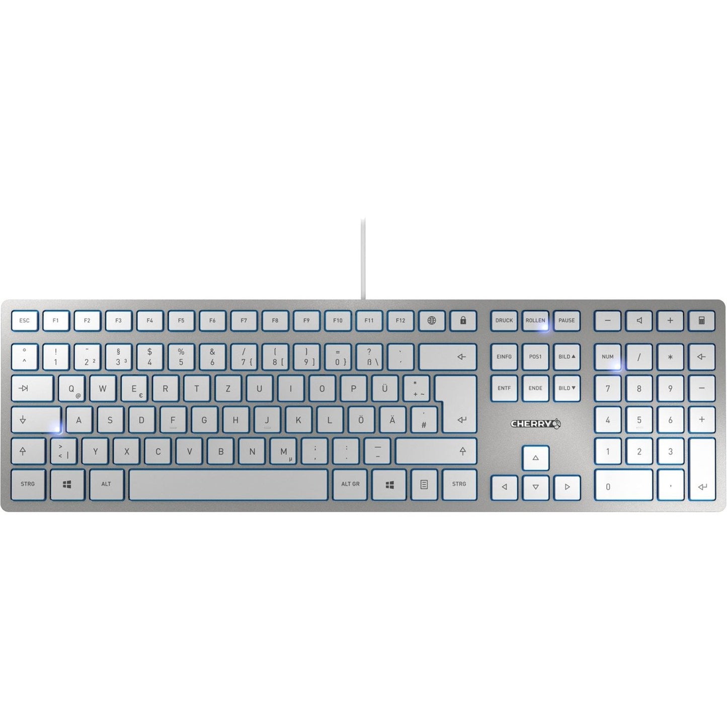 Cherry KC 6000 SLIM (silber, DE-Layout)