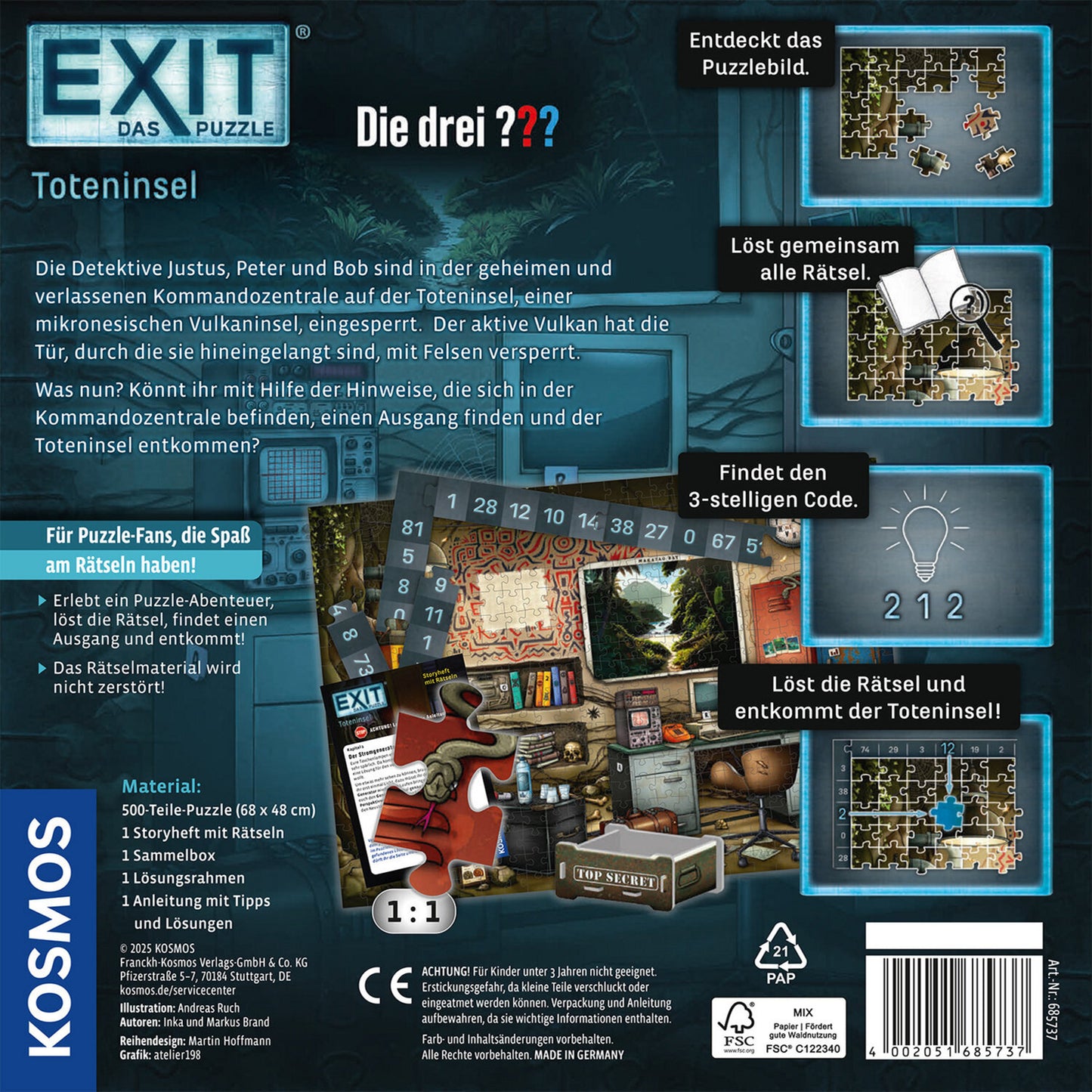 EXIT - Das Puzzle: Die drei ??? Toteninsel