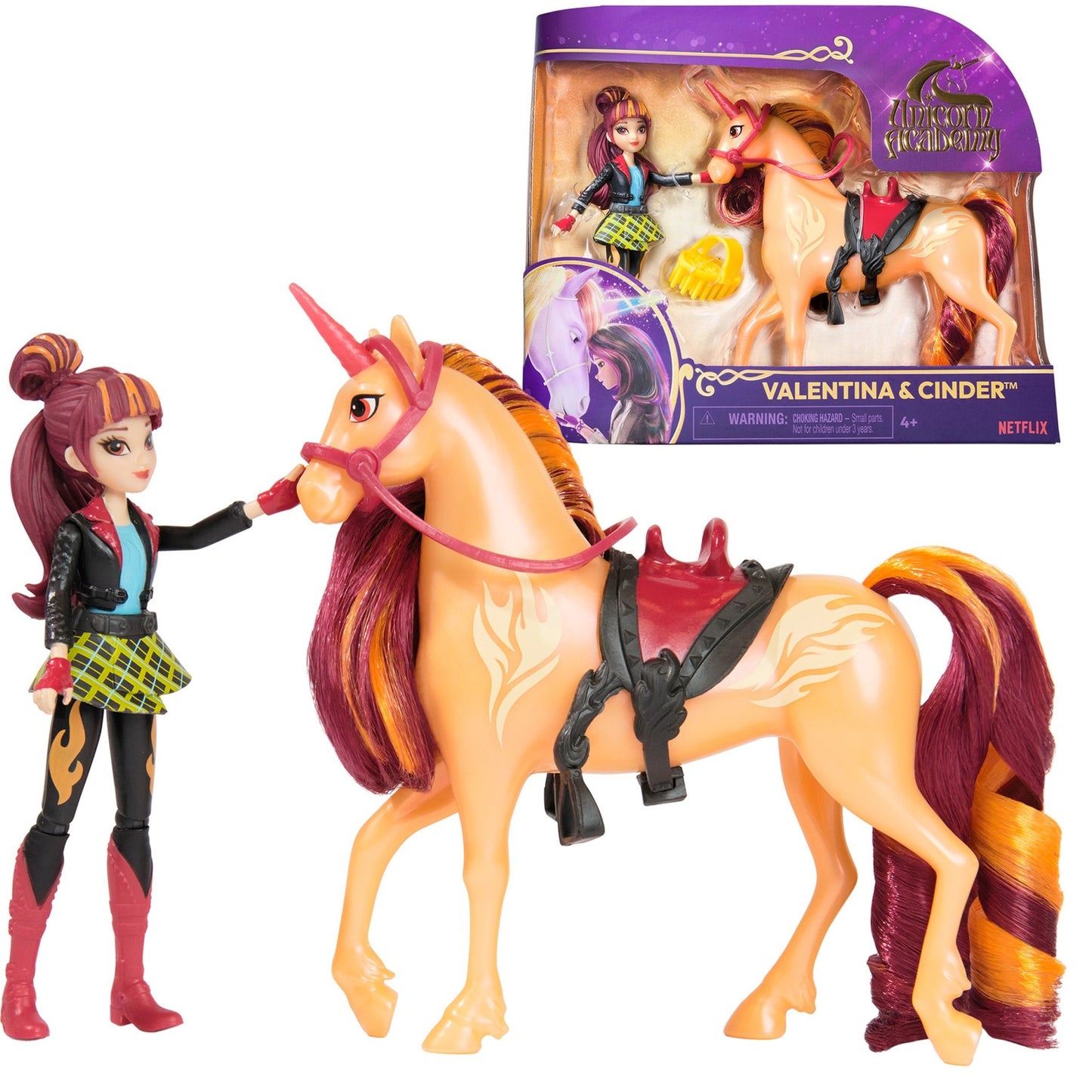 Spinmaster Unicorn Academy - Valentina und Einhorn Cinder Set