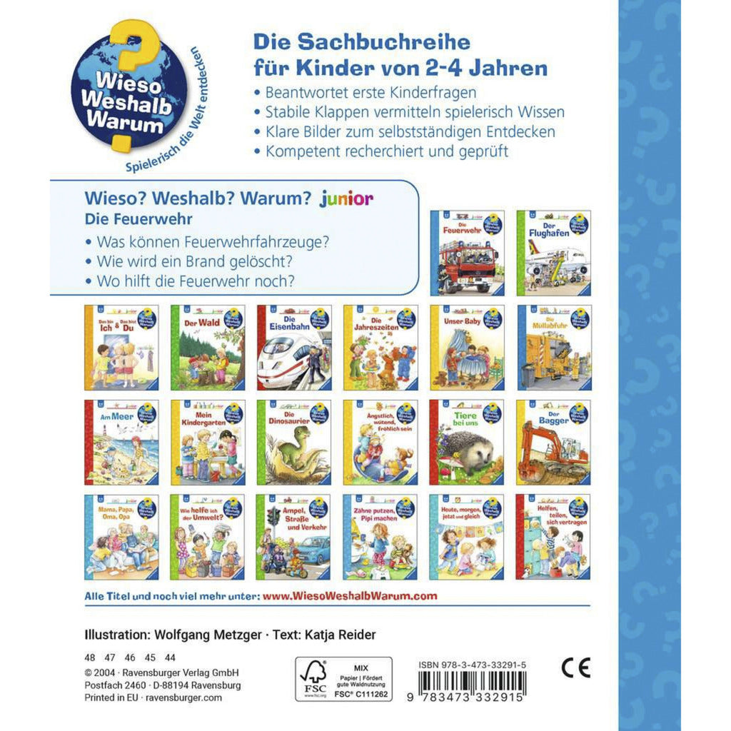 Wieso? Weshalb? Warum? junior Band 2 - Die Feuerwehr, Lernbuch
