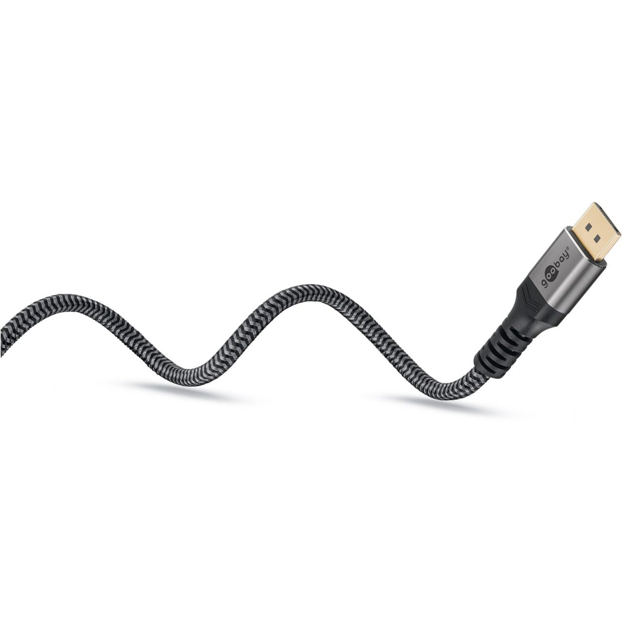 Goobay Plus DisplayPort > HDMI Adapterkabel, 4K @ 60Hz (grau, 3 Meter)
