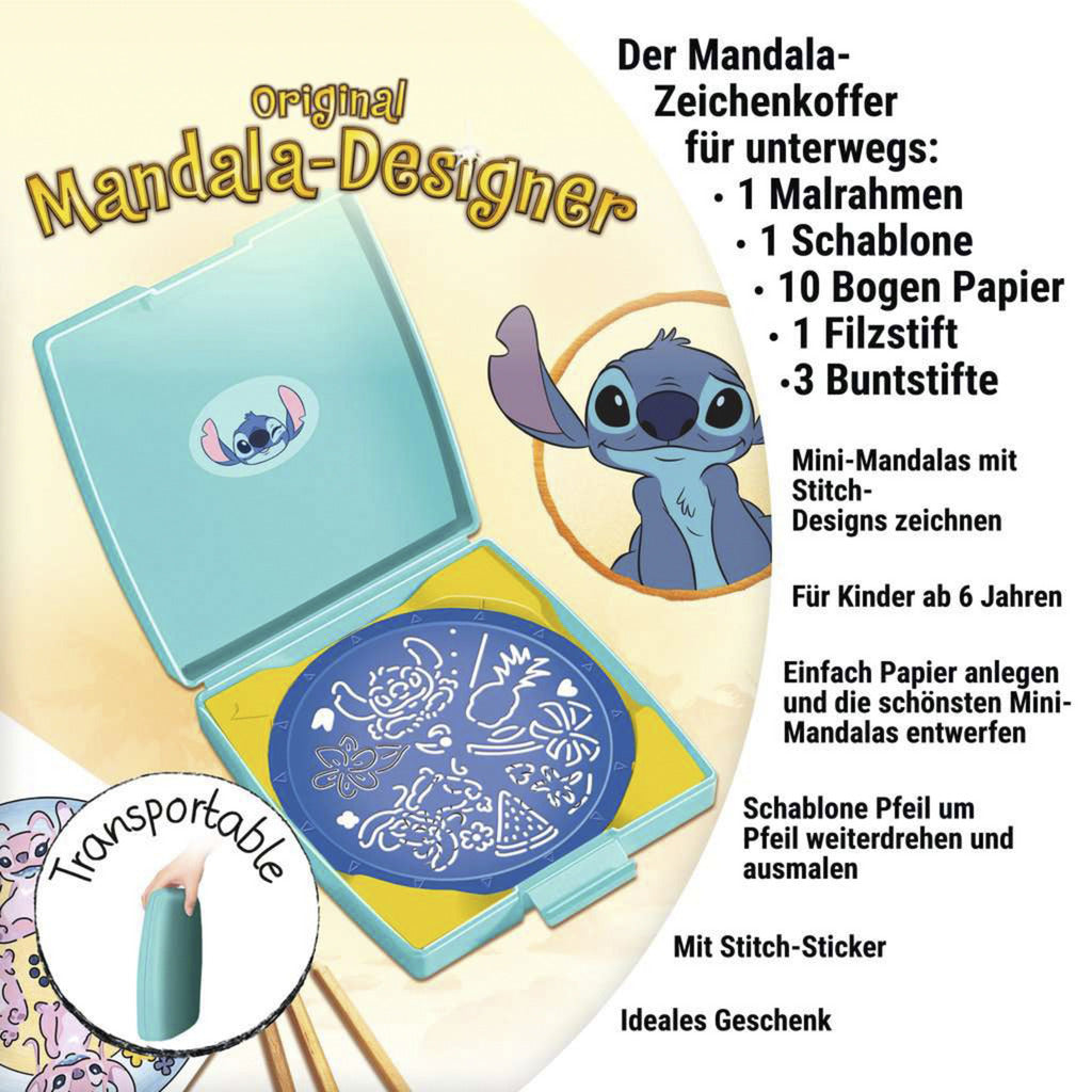 Mandala Designer Mini - Disney Stitch, Malen