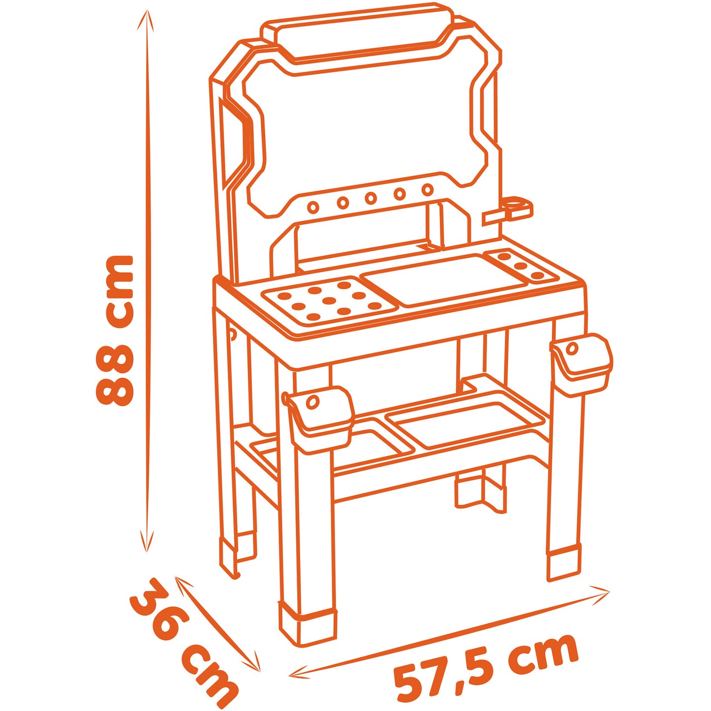Smoby Black+Decker Werkbank, Kinderwerkzeug