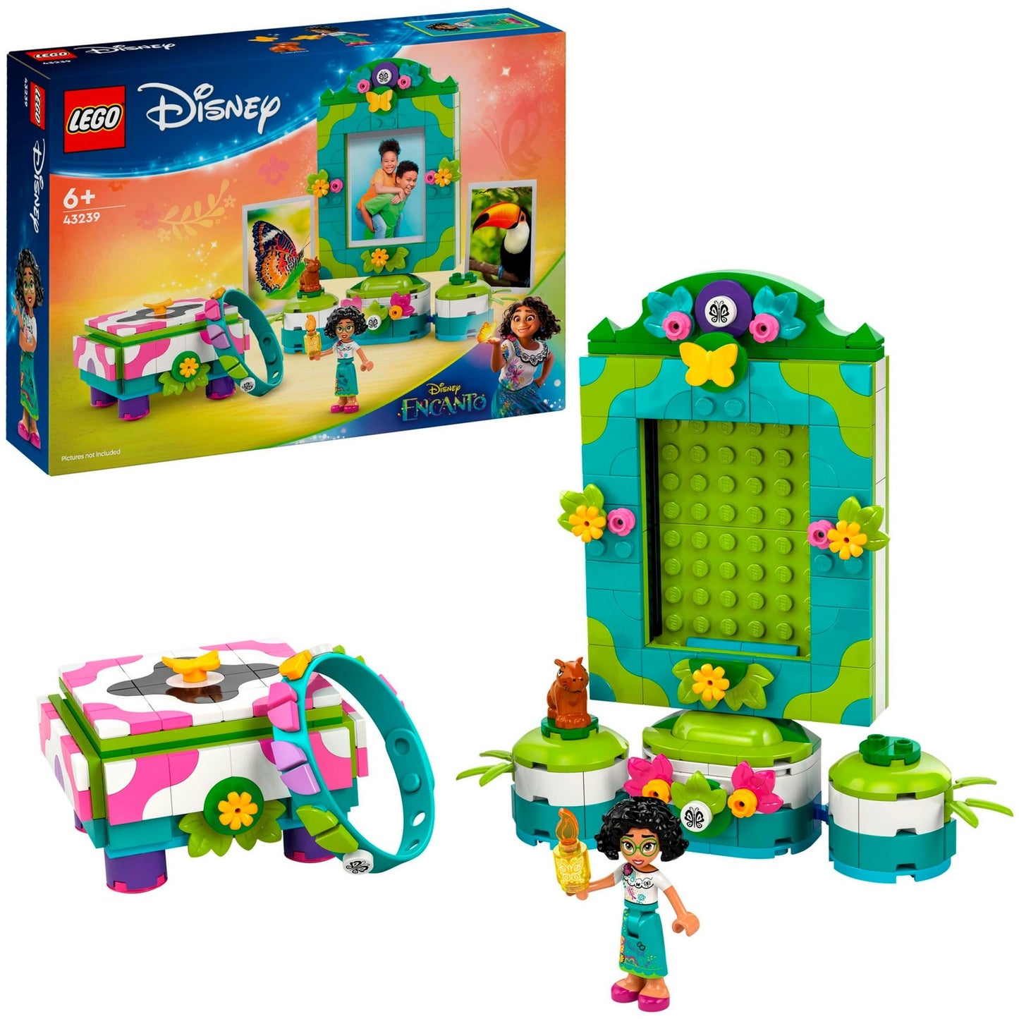 LEGO 43239 Disney Classic Mirabels Fotorahmen und Schmuckkassette, Konstruktionsspielzeug