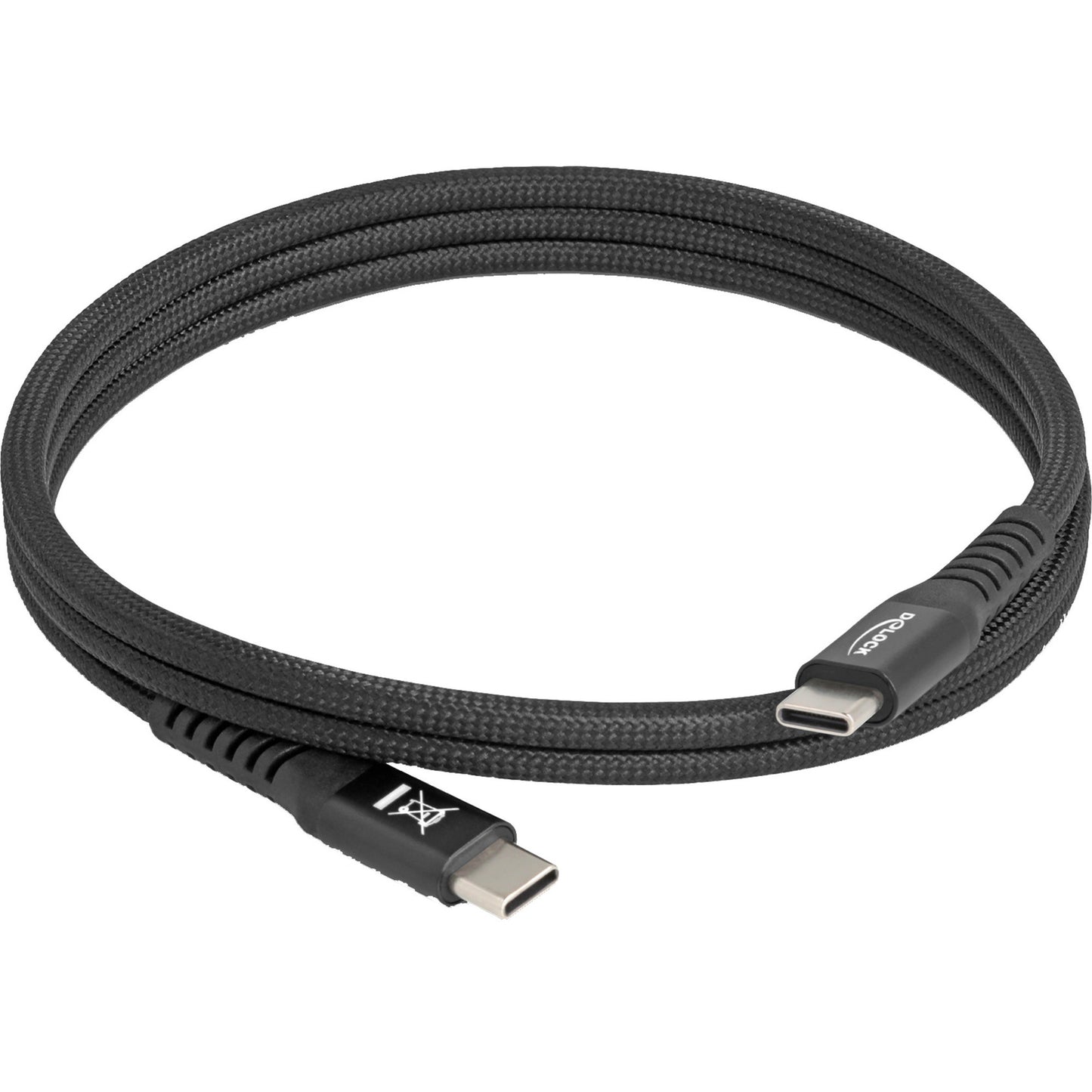 USB-C 2.0 Kabel mit magnetischer Textilummantelung