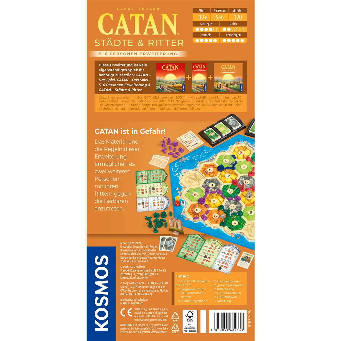 CATAN - Städte & Ritter 5-6 Personen Erweiterung, Brettspiel