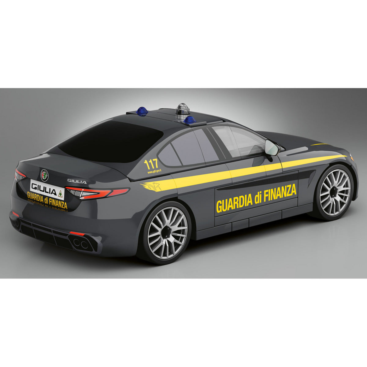 Giulia Quadrifoglio Guardia di Finanza, Konstruktionsspielzeug